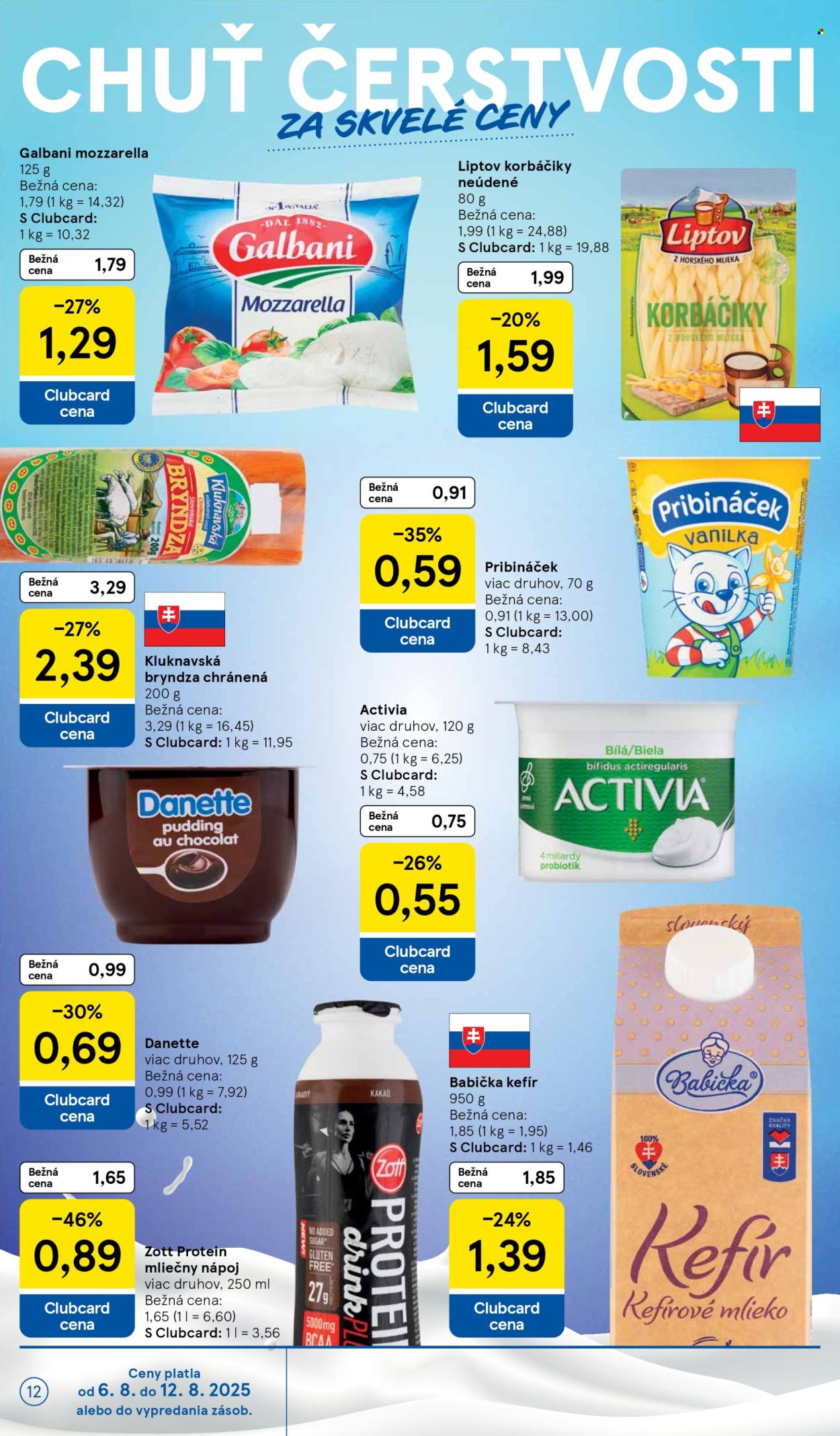 Leták TESCO - 6.8.2025 - 12.8.2025. Strana 12