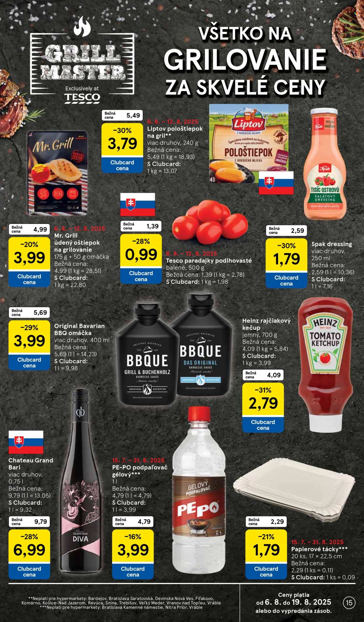 Leták TESCO - 6.8.2025 - 12.8.2025. Strana 15
