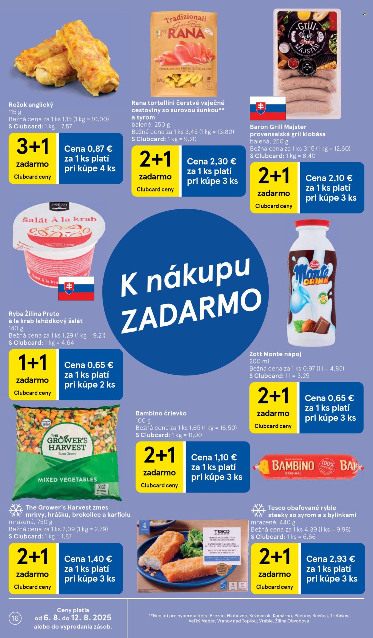 Leták TESCO - 6.8.2025 - 12.8.2025. Strana 16