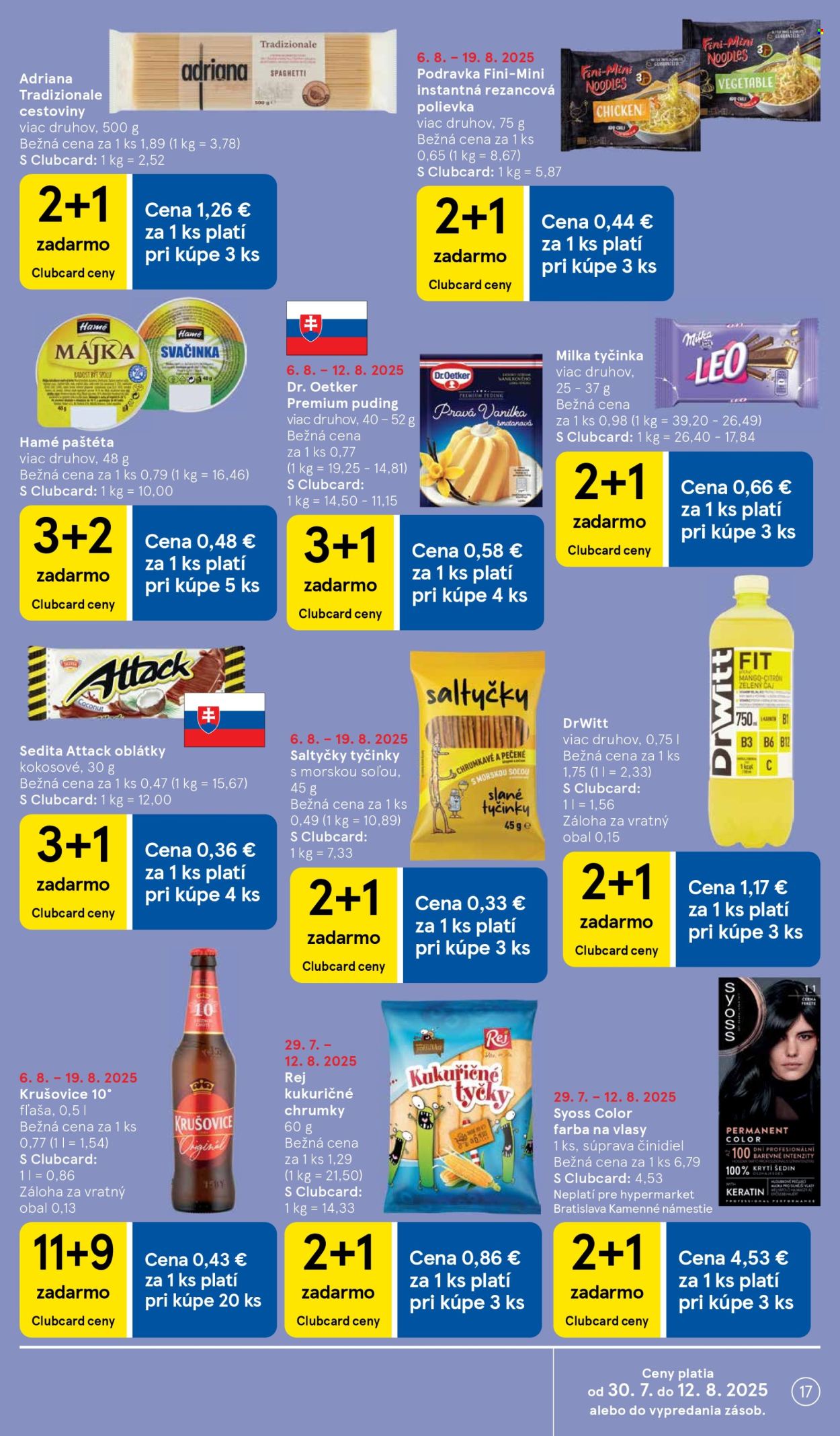 Leták TESCO - 6.8.2025 - 12.8.2025. Strana 17