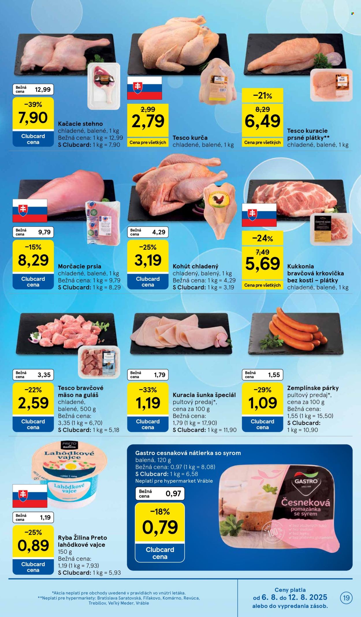 Leták TESCO - 6.8.2025 - 12.8.2025. Strana 19
