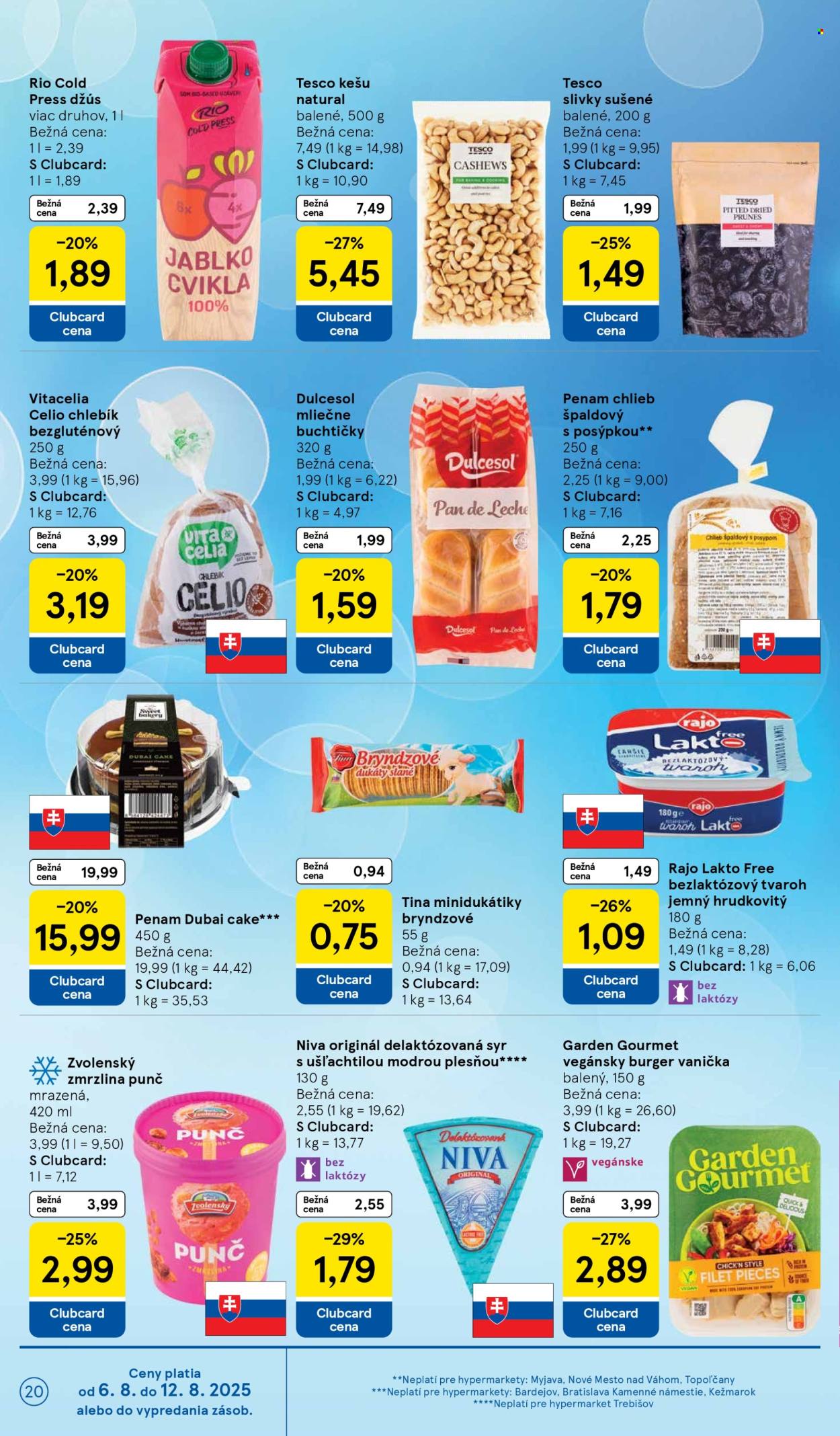 Leták TESCO - 6.8.2025 - 12.8.2025. Strana 20