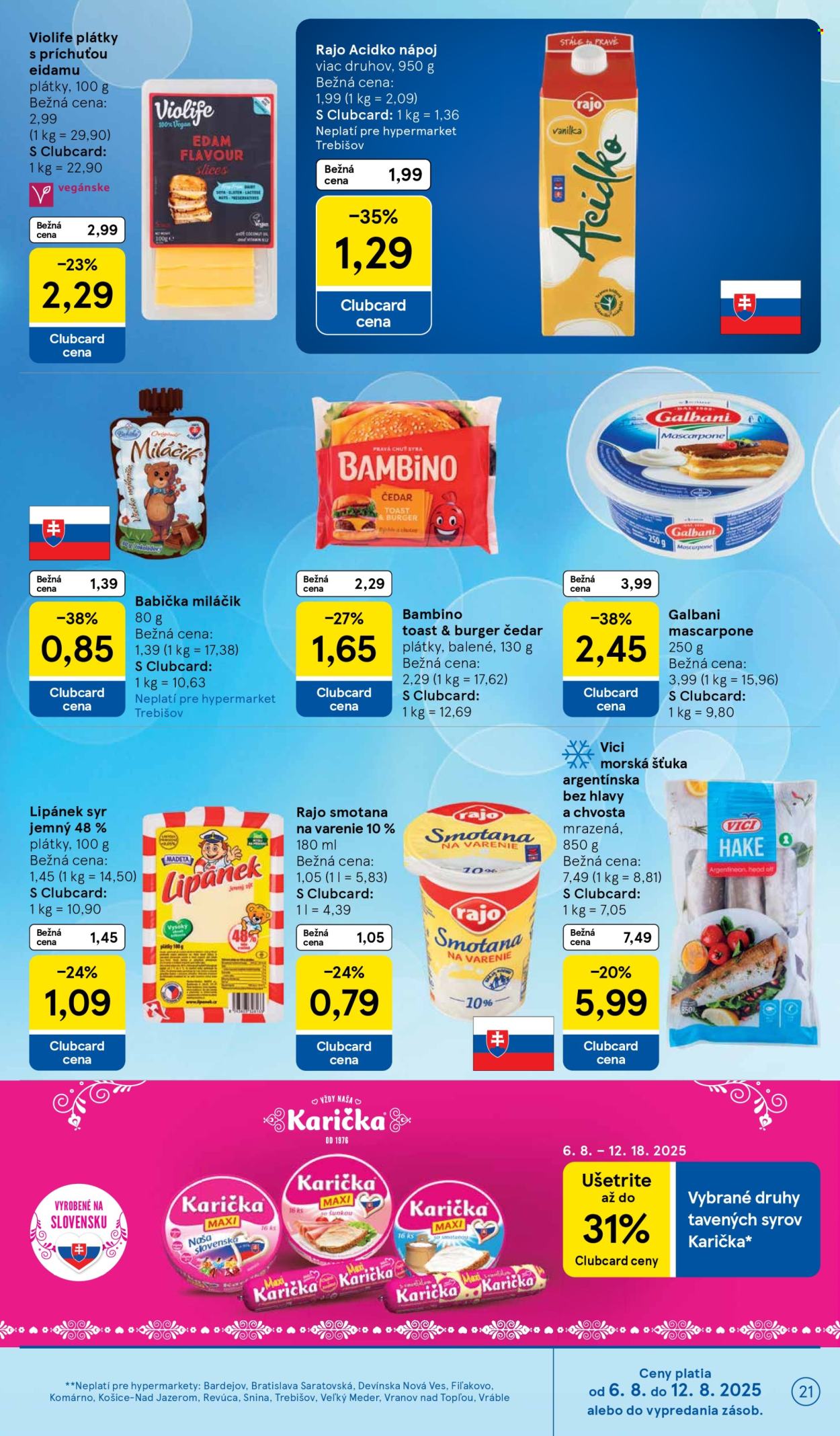 Leták TESCO - 6.8.2025 - 12.8.2025. Strana 21