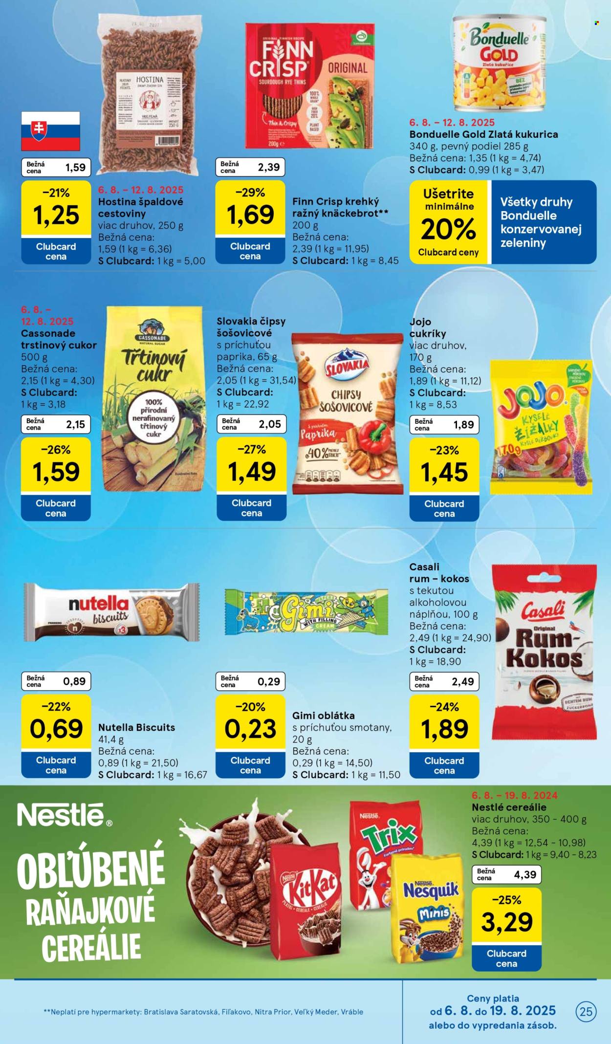 Leták TESCO - 6.8.2025 - 12.8.2025. Strana 25
