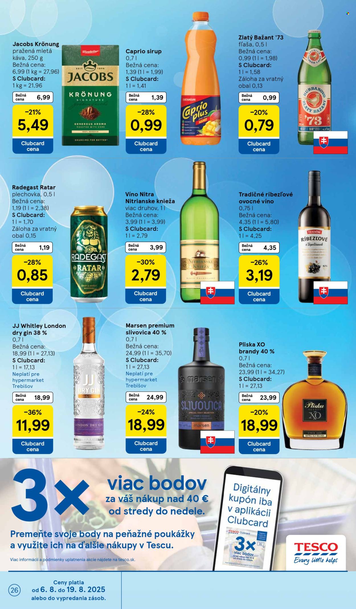 Leták TESCO - 6.8.2025 - 12.8.2025. Strana 26