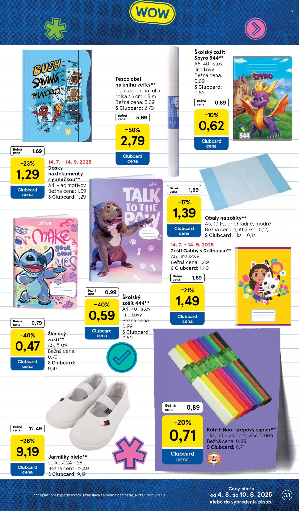 Leták TESCO - 6.8.2025 - 12.8.2025. Strana 33