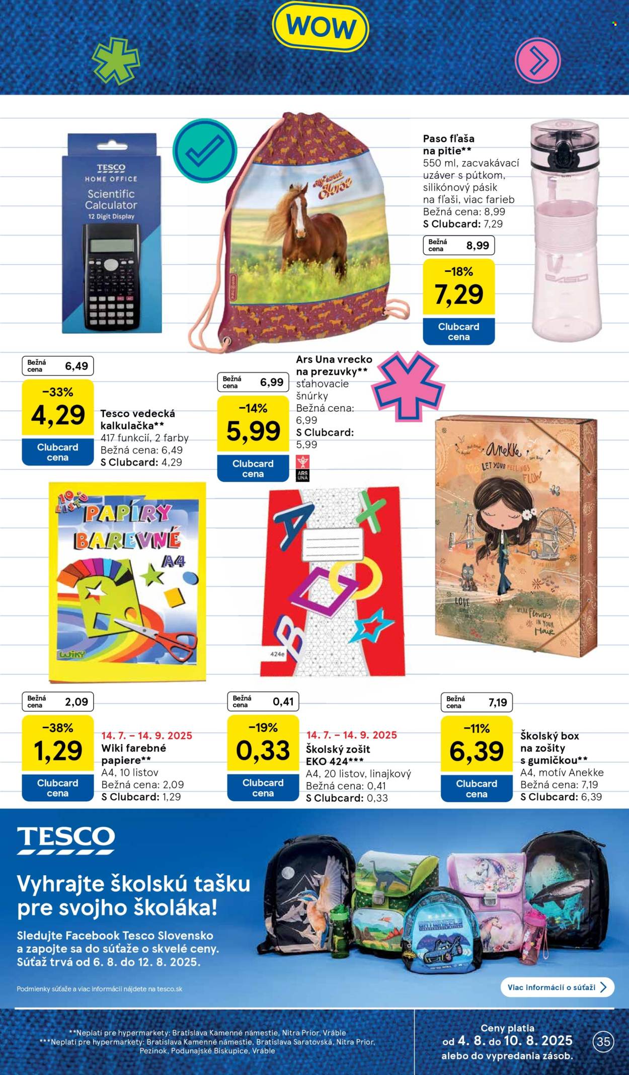 Leták TESCO - 6.8.2025 - 12.8.2025. Strana 35