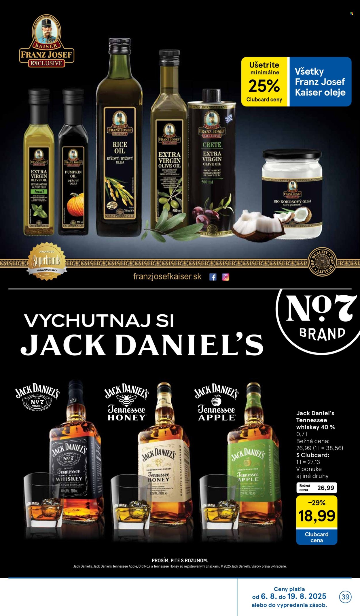 Leták TESCO - 6.8.2025 - 12.8.2025. Strana 39