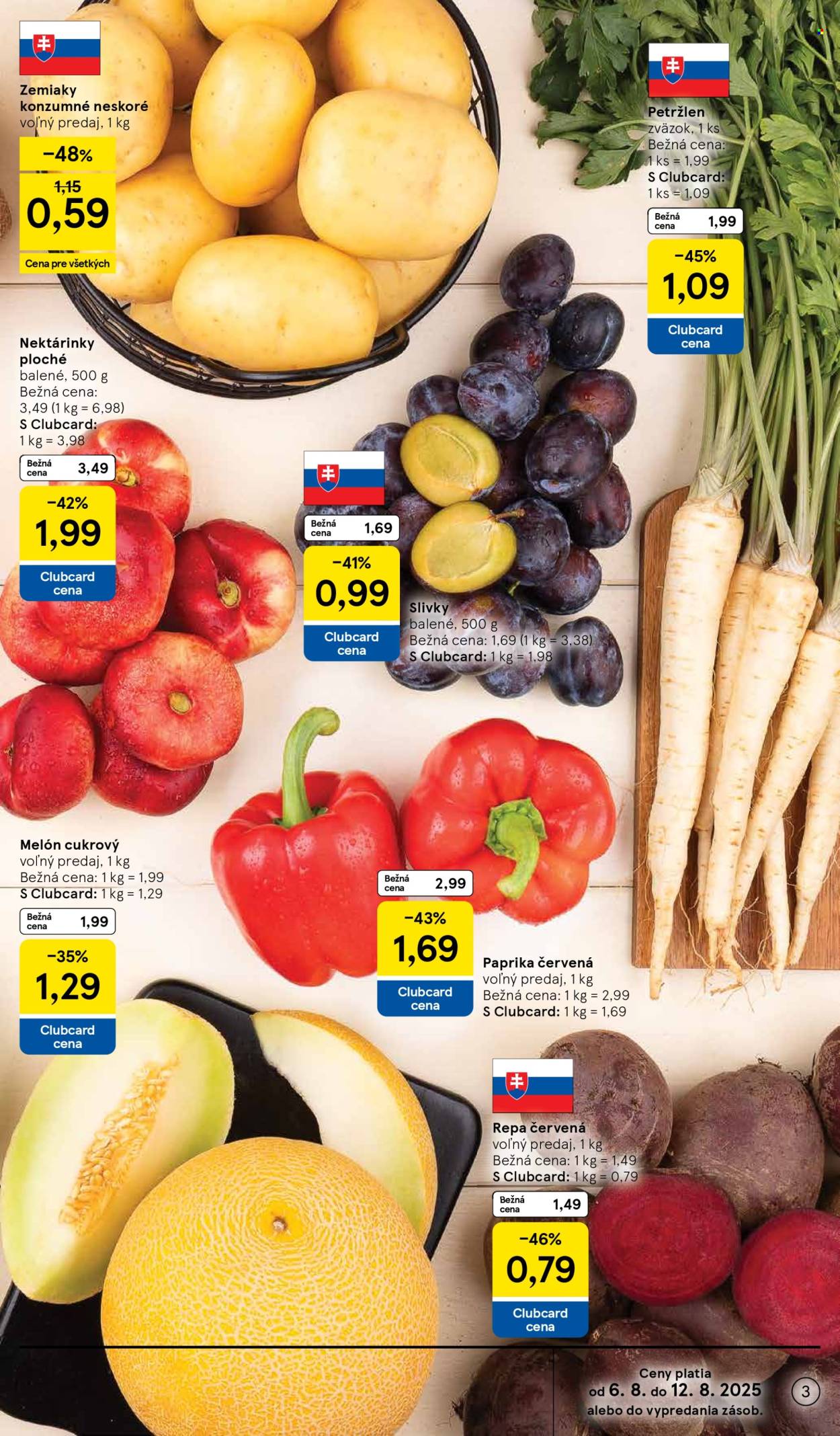 Leták TESCO supermarket - 6.8.2025 - 12.8.2025. Strana 3