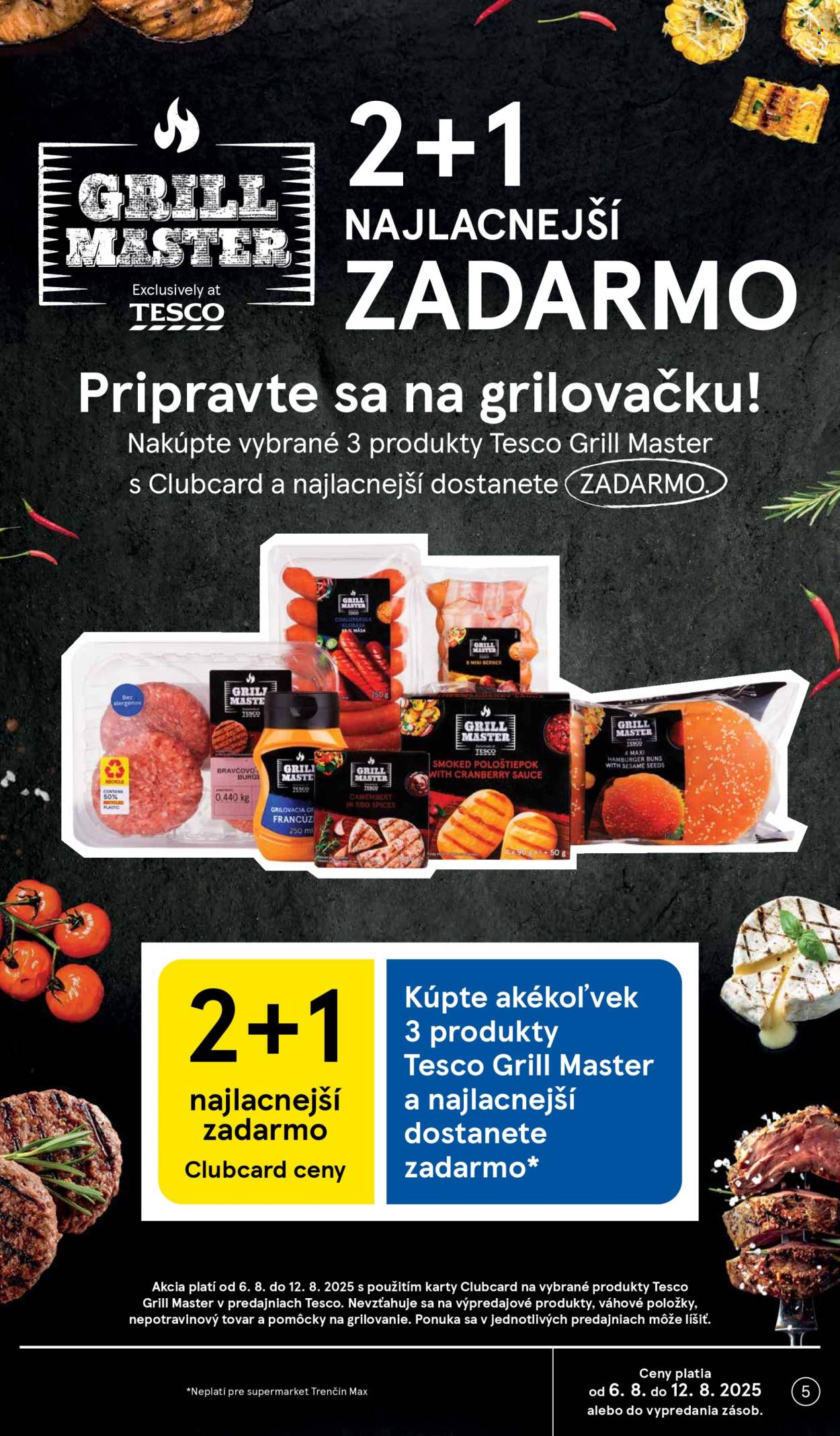 Leták TESCO supermarket - 6.8.2025 - 12.8.2025. Strana 5