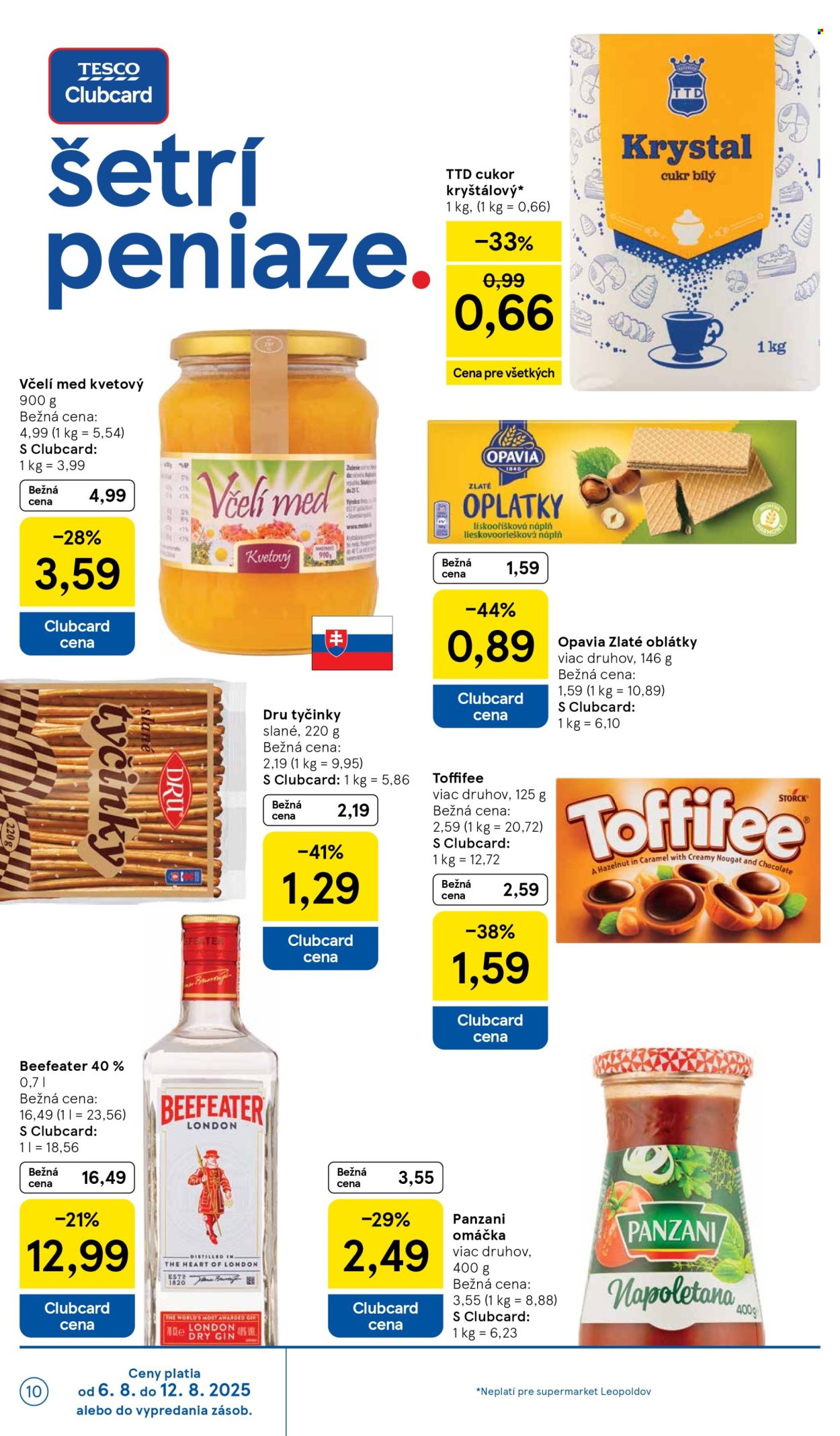 Leták TESCO supermarket - 6.8.2025 - 12.8.2025. Strana 10