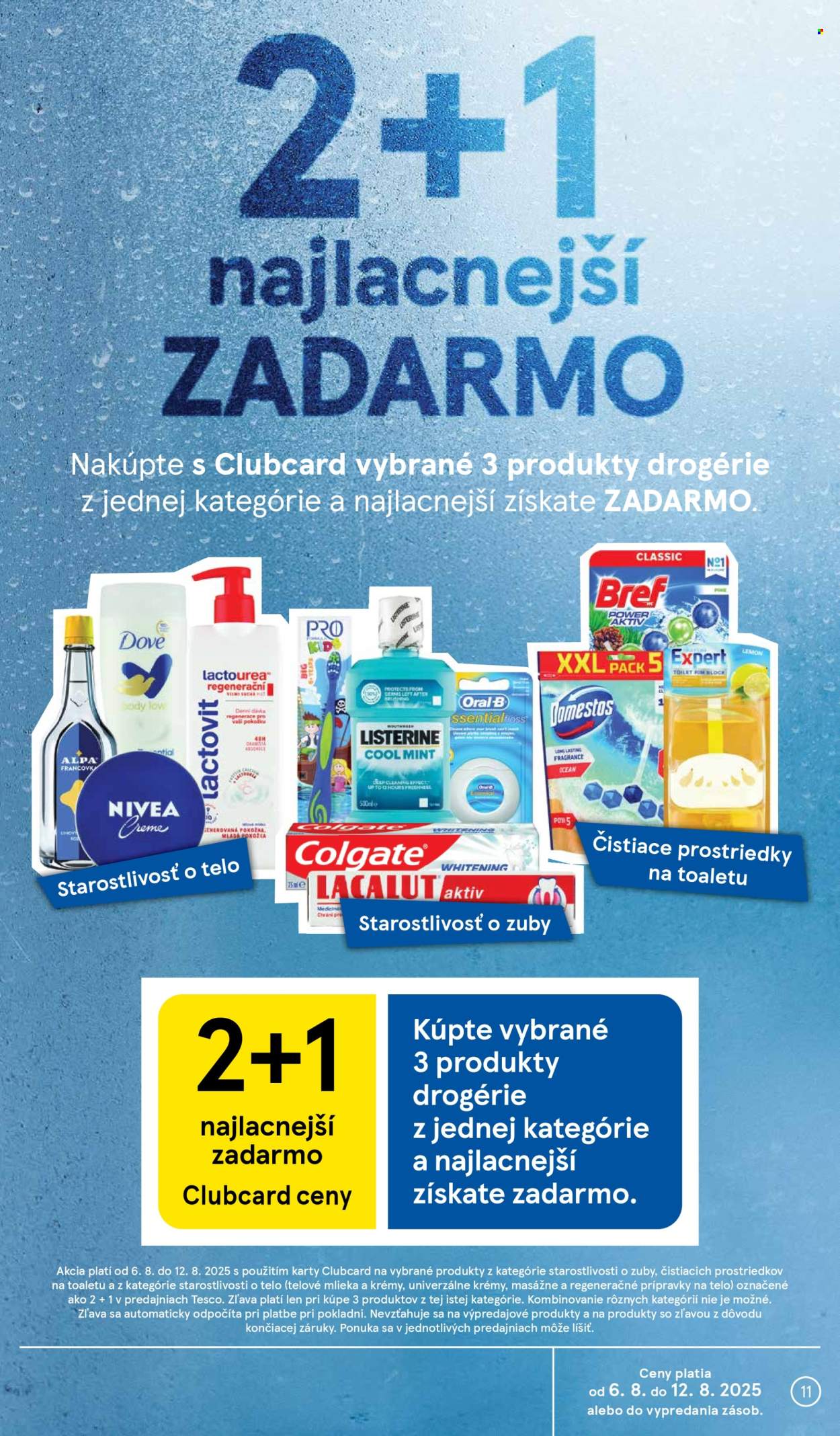 Leták TESCO supermarket - 6.8.2025 - 12.8.2025. Strana 11