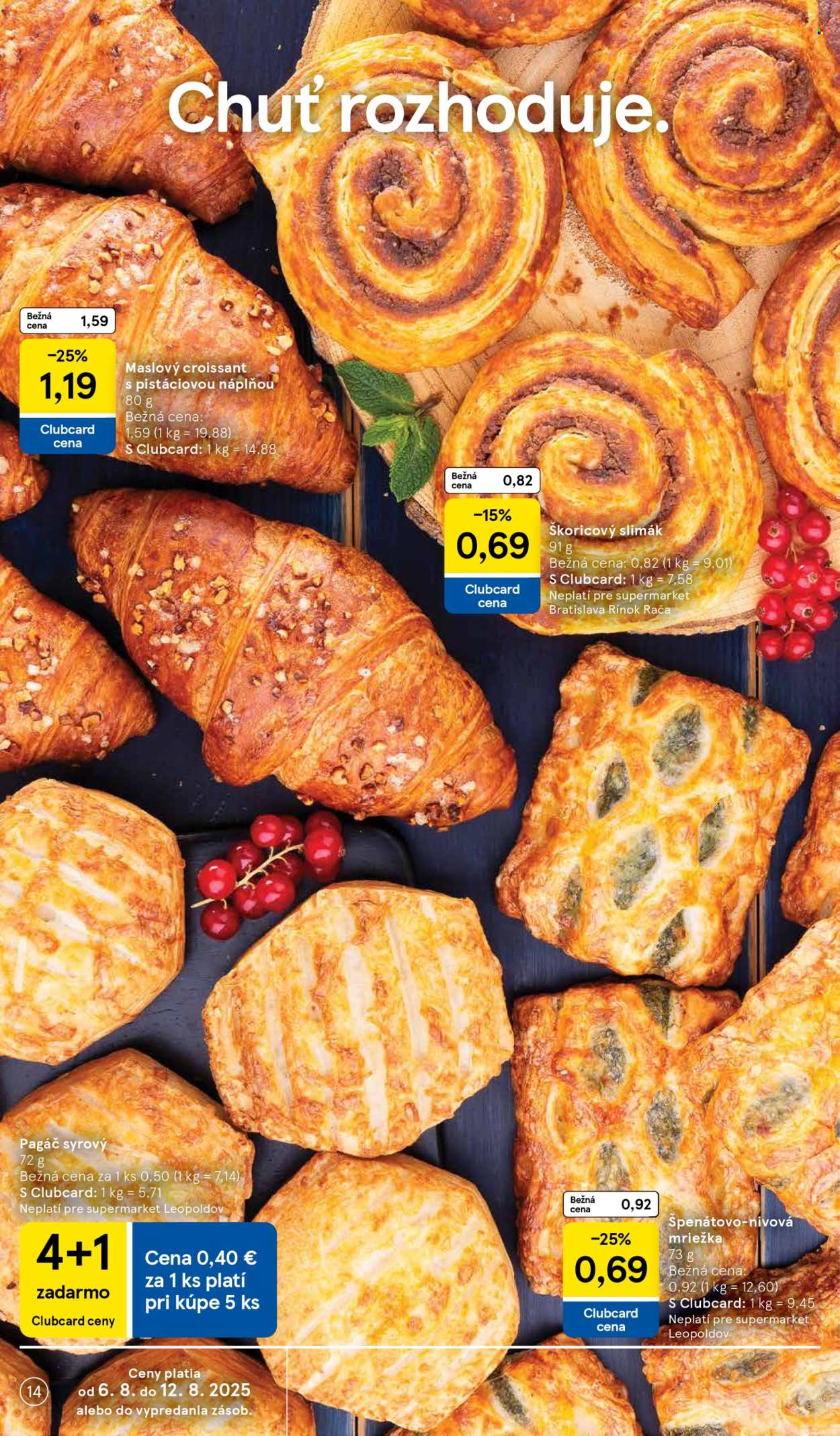 Leták TESCO supermarket - 6.8.2025 - 12.8.2025. Strana 14