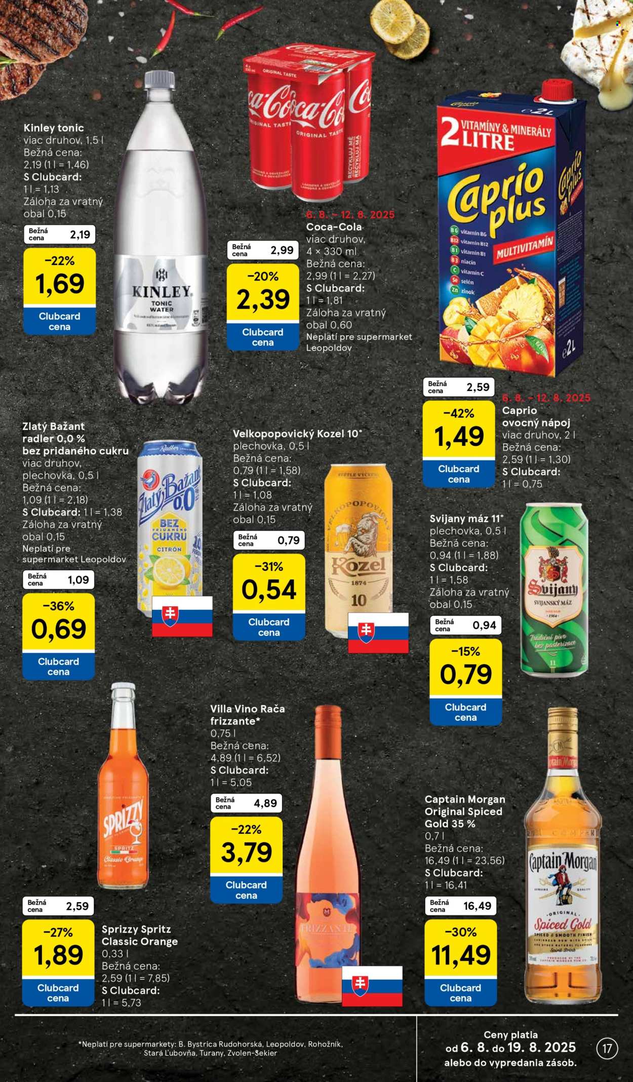 Leták TESCO supermarket - 6.8.2025 - 12.8.2025. Strana 17