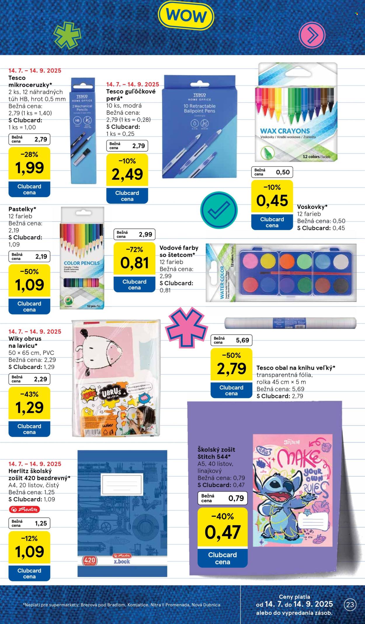 Leták TESCO supermarket - 6.8.2025 - 12.8.2025. Strana 23
