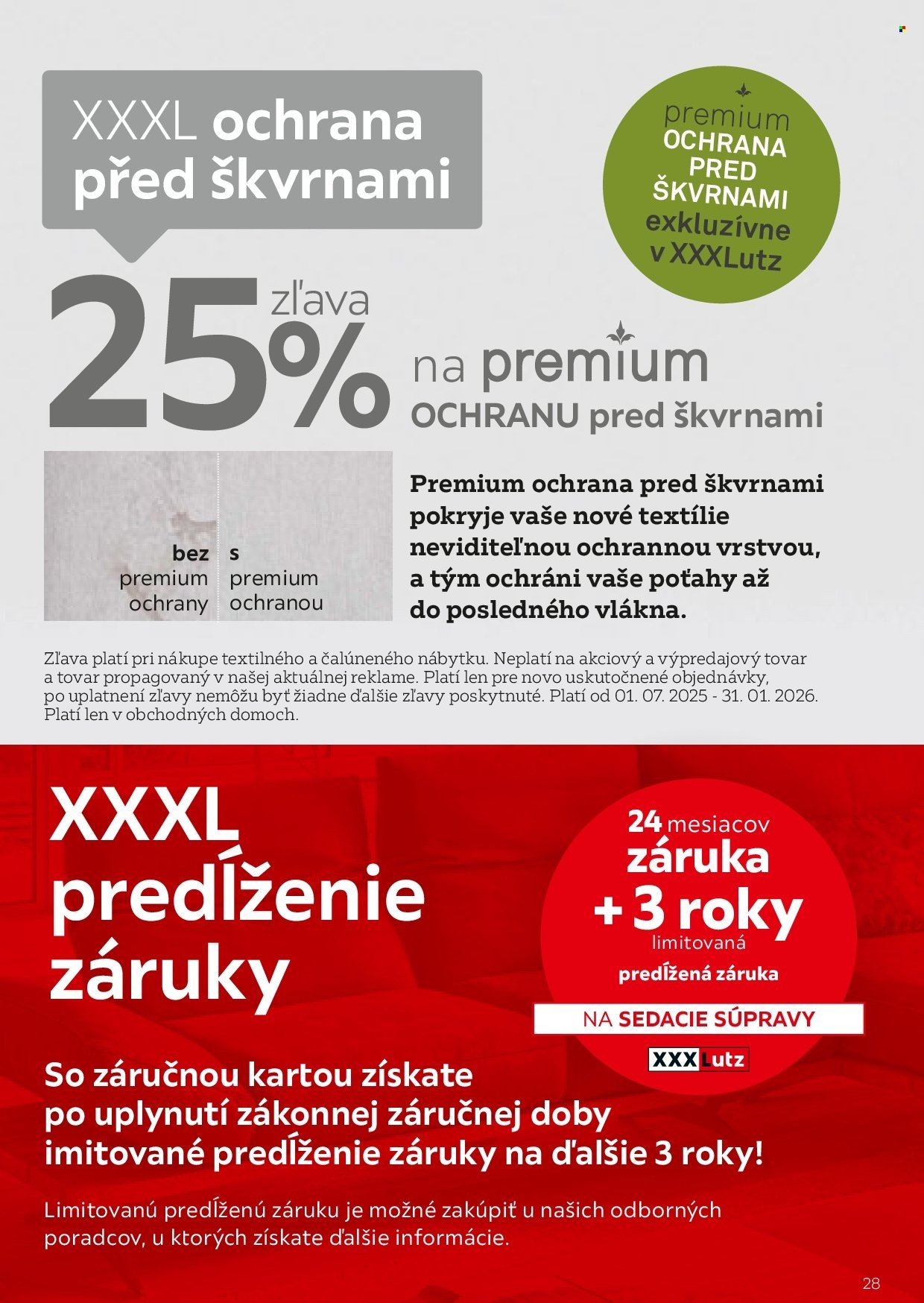 Leták XXXLutz - 1.8.2025 - 31.1.2026. Strana 28