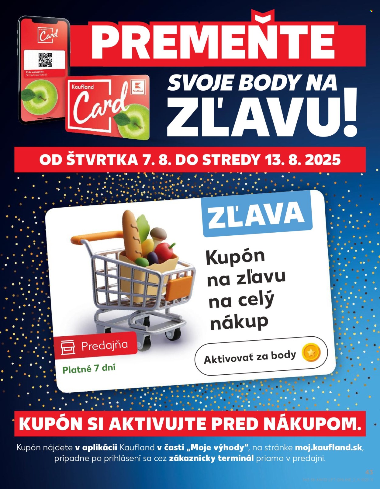 Leták Kaufland - 7.8.2025 - 13.8.2025. Strana 43