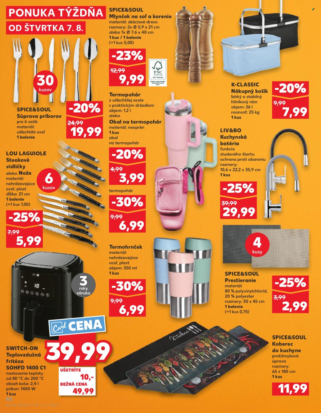 Leták Kaufland - 7.8.2025 - 13.8.2025. Strana 62