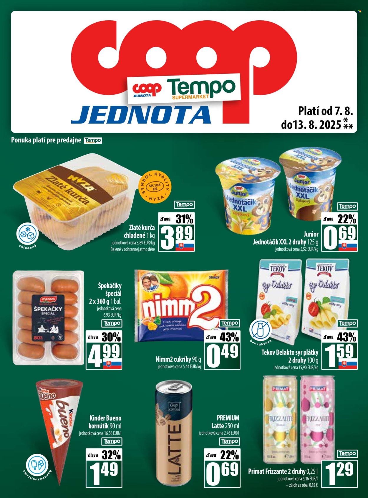 Leták COOP Jednota - 7.8.2025 - 13.8.2025. Strana 25