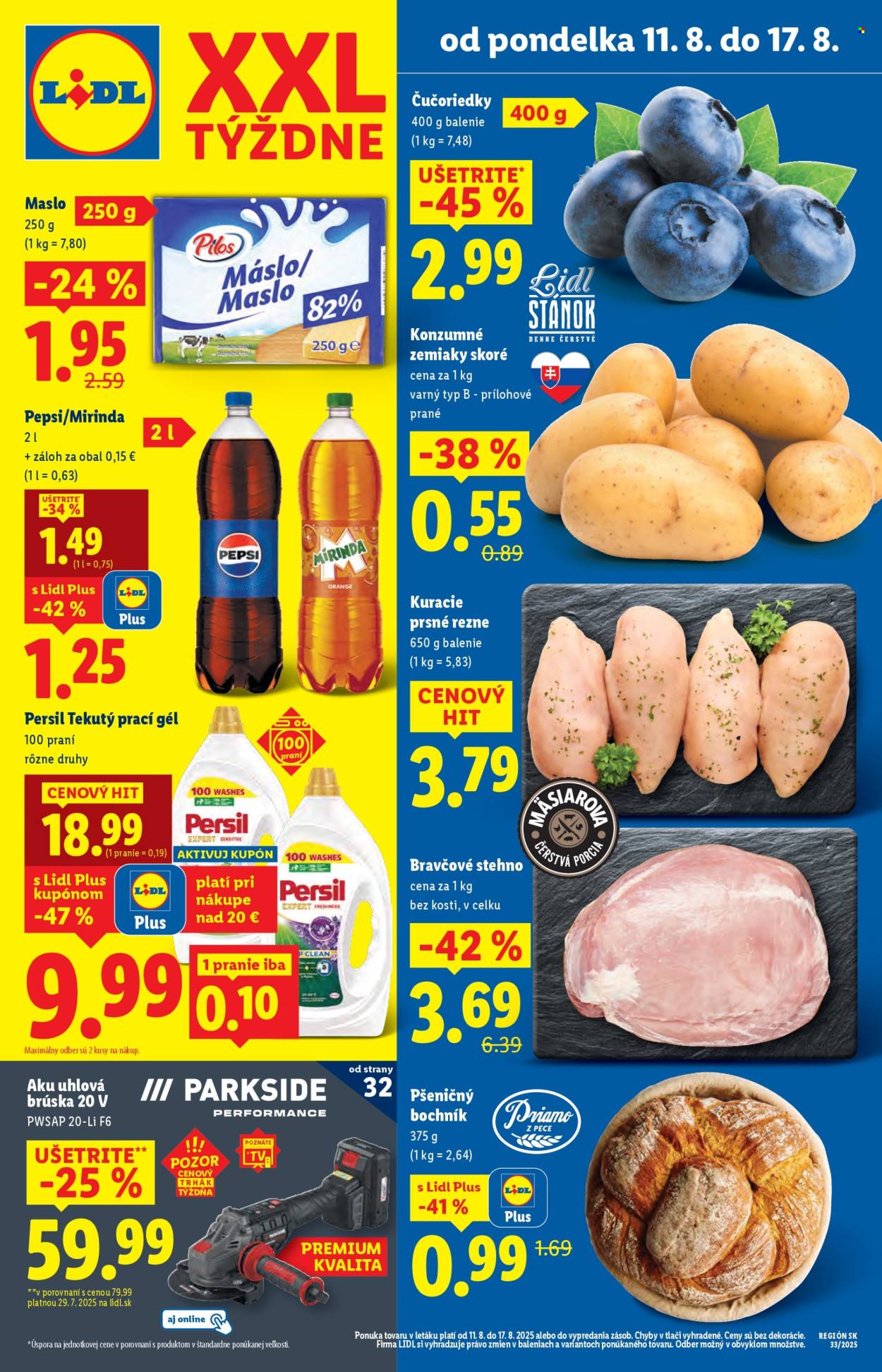 Leták Lidl - 11.8.2025 - 17.8.2025. Strana 1