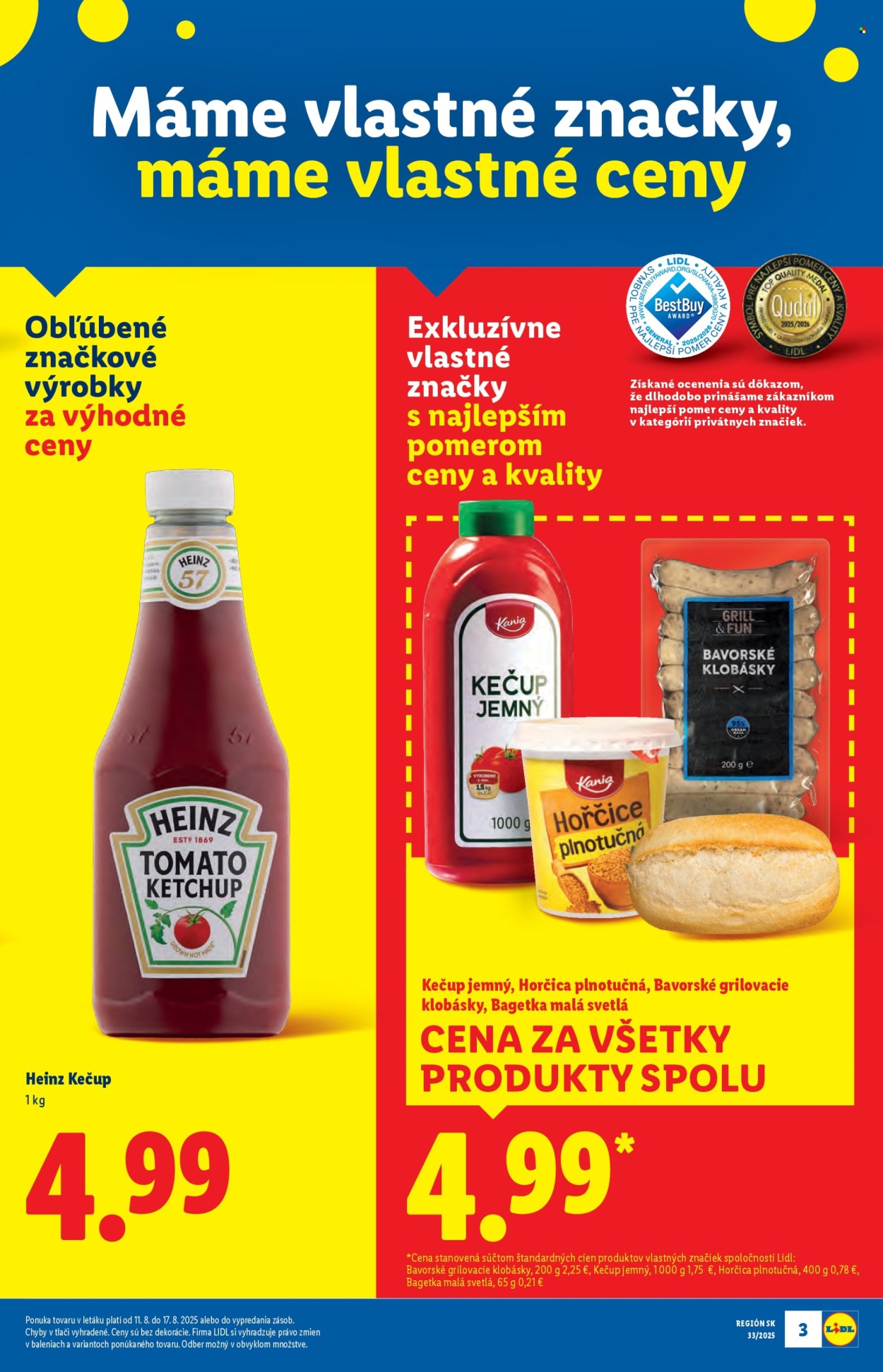Leták Lidl - 11.8.2025 - 17.8.2025. Strana 3