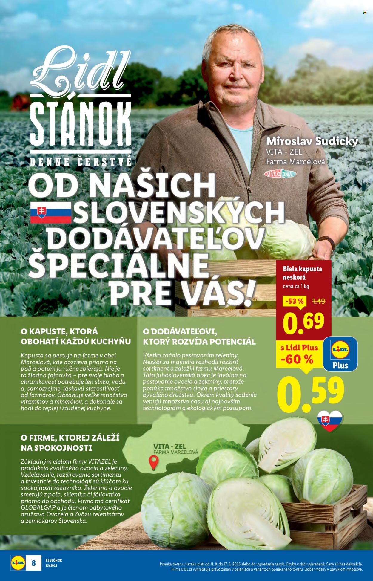 Leták Lidl - 11.8.2025 - 17.8.2025. Strana 8