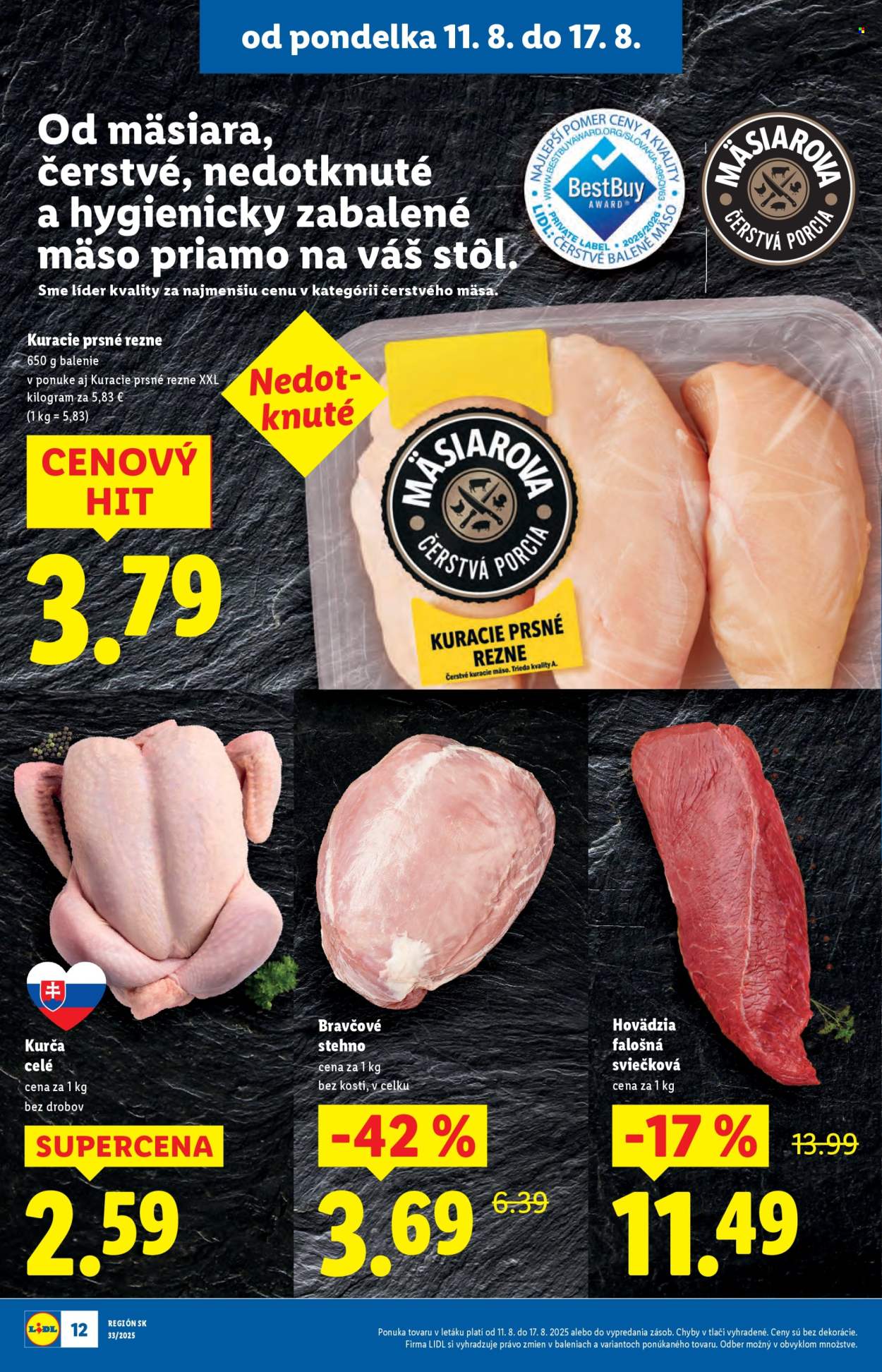Leták Lidl - 11.8.2025 - 17.8.2025. Strana 12