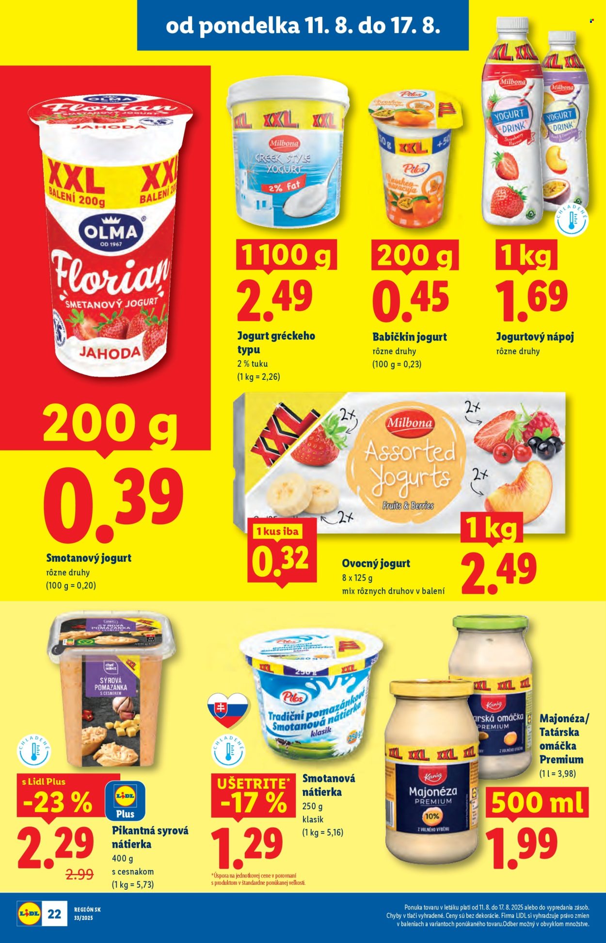 Leták Lidl - 11.8.2025 - 17.8.2025. Strana 22