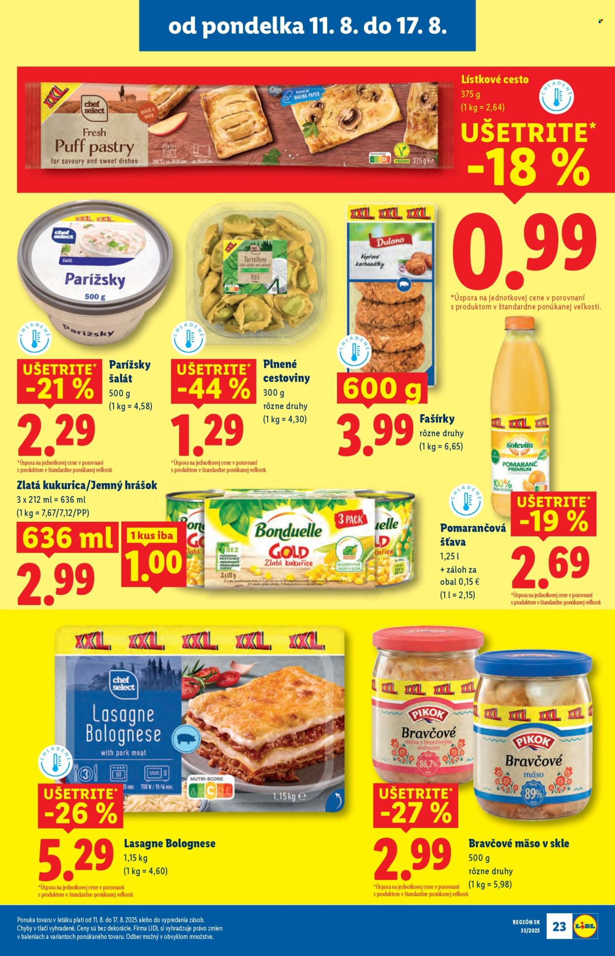 Leták Lidl - 11.8.2025 - 17.8.2025. Strana 23
