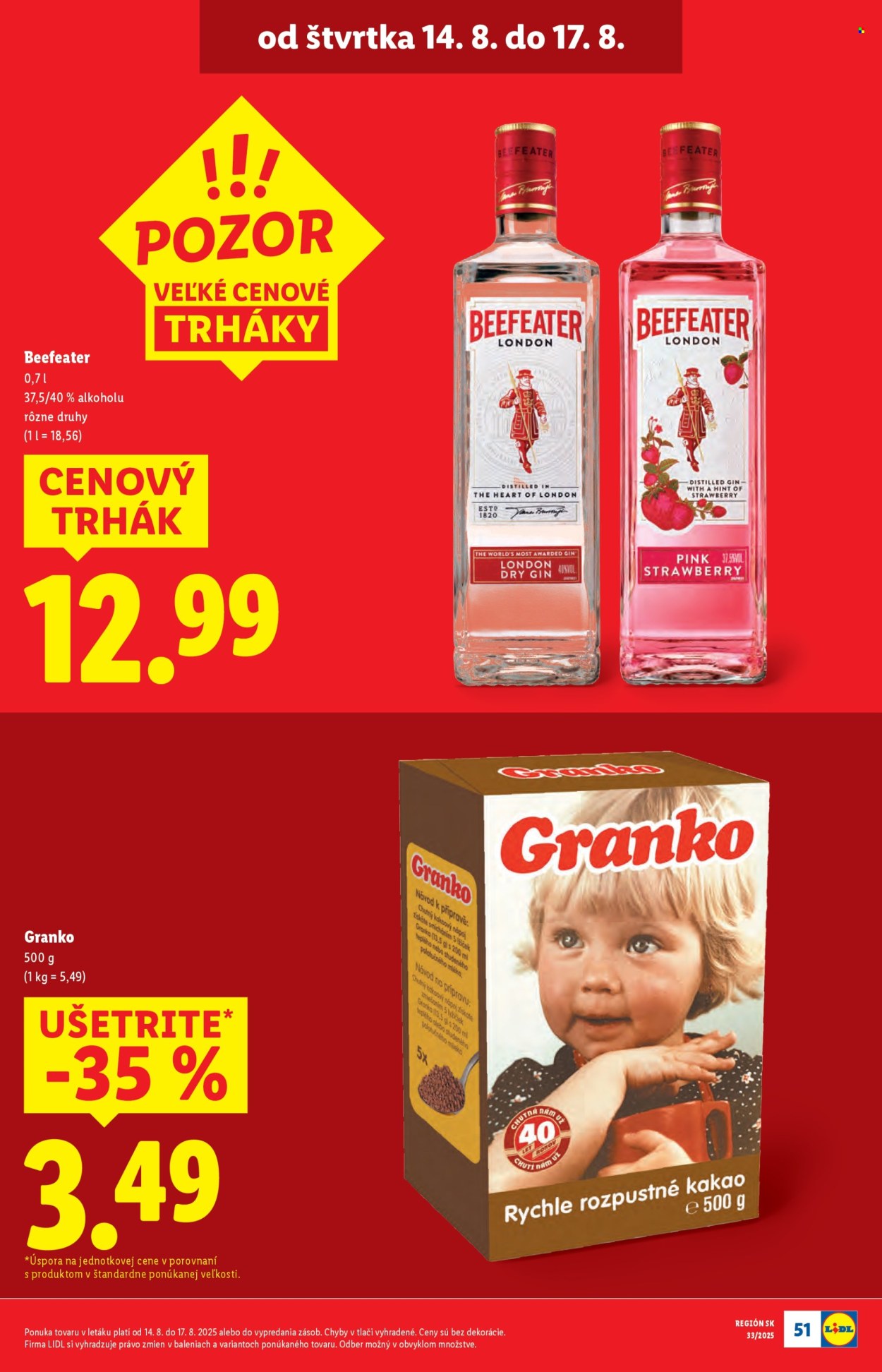 Leták Lidl - 11.8.2025 - 17.8.2025. Strana 57