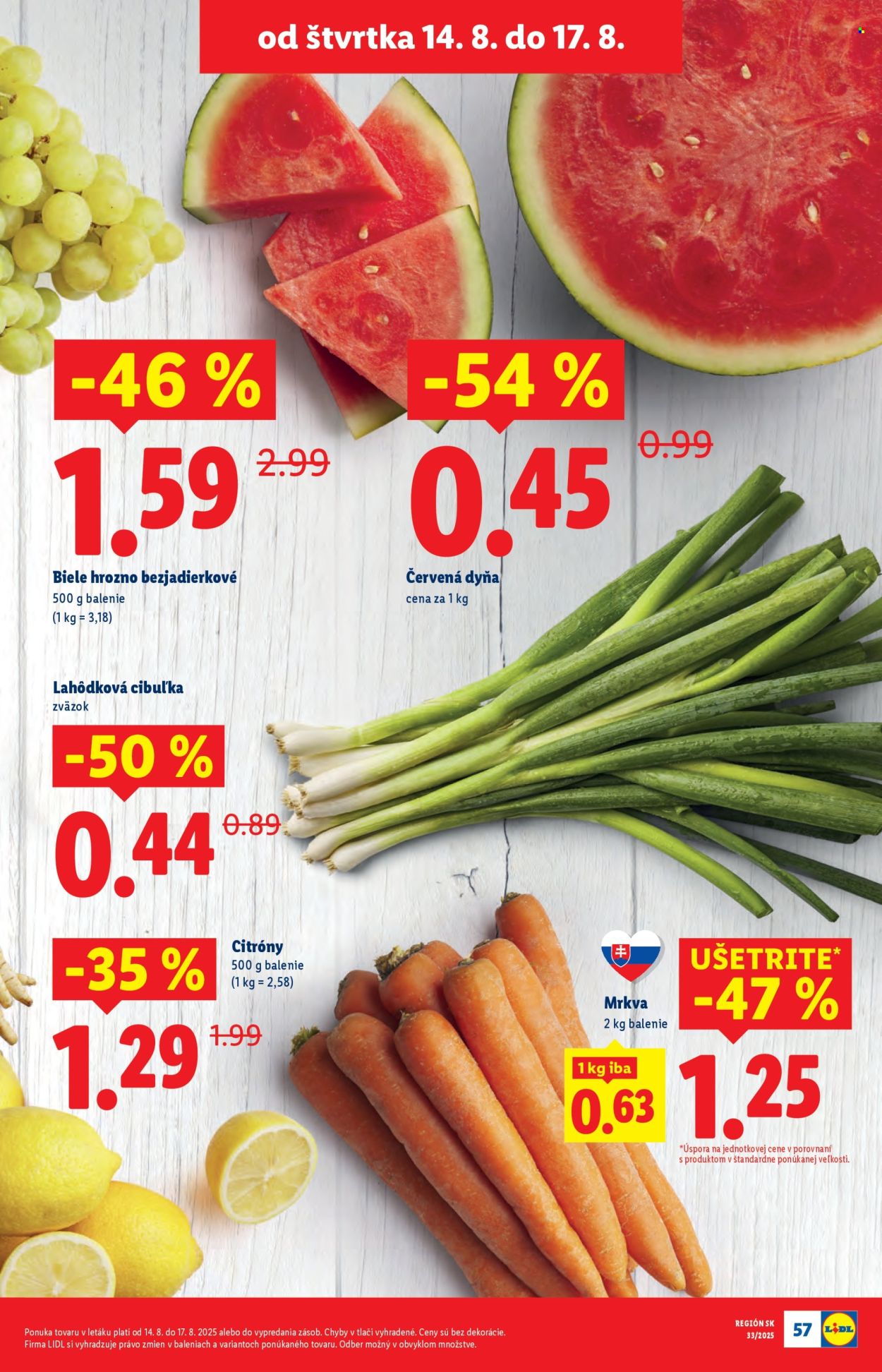Leták Lidl - 11.8.2025 - 17.8.2025. Strana 63
