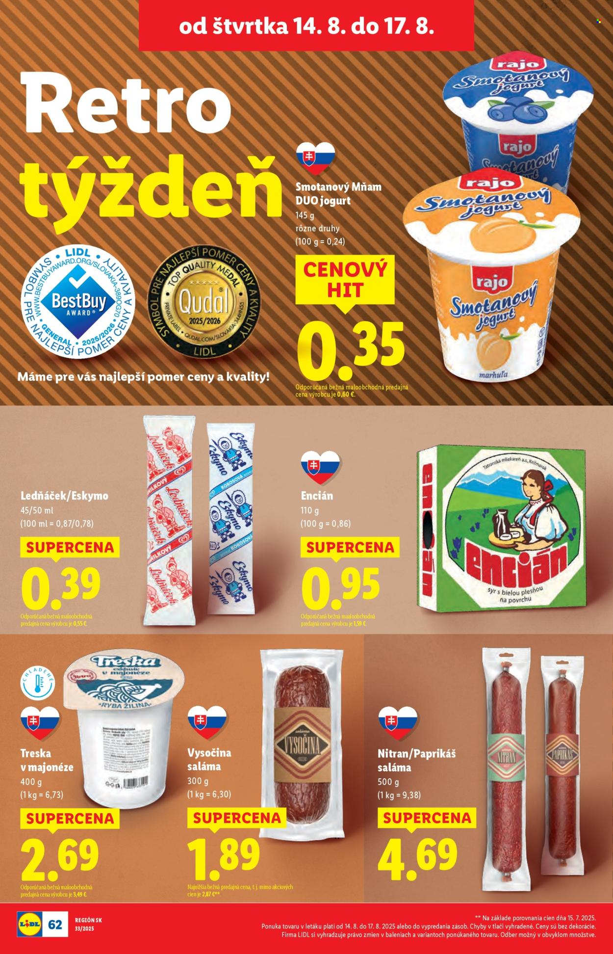 Leták Lidl - 11.8.2025 - 17.8.2025. Strana 70