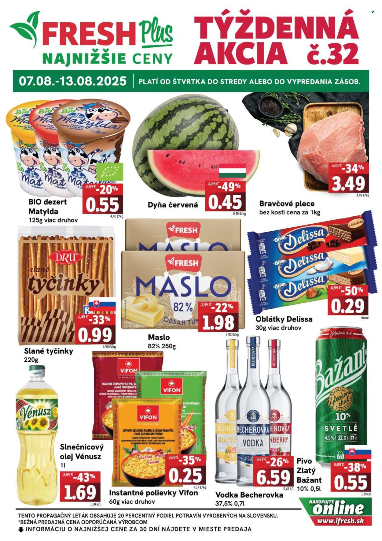 Leták FRESH - 7.8.2025 - 13.8.2025. Strana 1