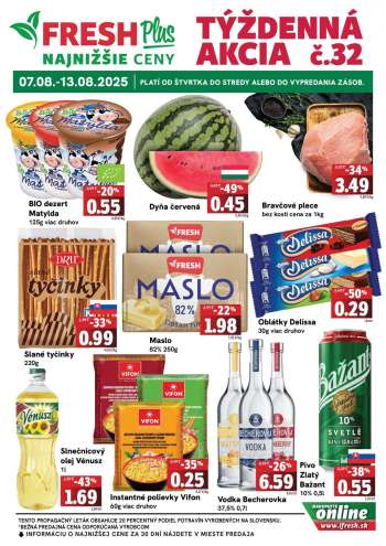 Leták FRESH - 7.8.2025 - 13.8.2025.