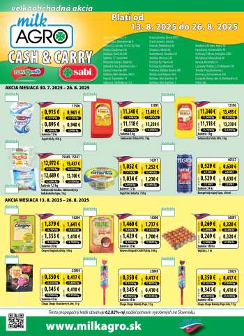 Leták Milk AGRO - 13.8.2025 - 26.8.2025.