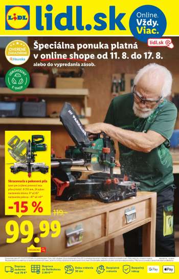 Leták Lidl - 11.8.2025 - 17.8.2025.