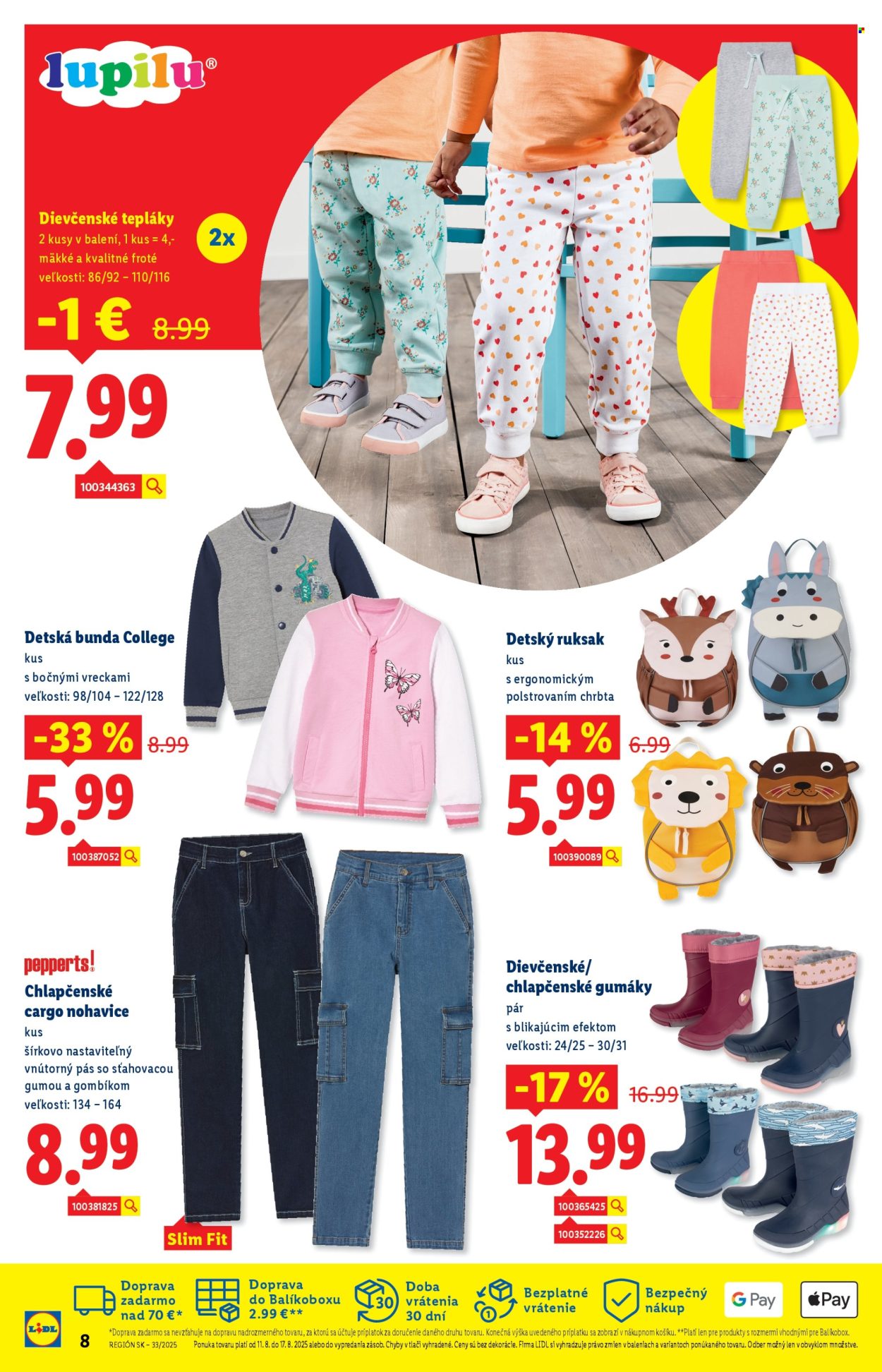 Leták Lidl - 11.8.2025 - 17.8.2025. Strana 8
