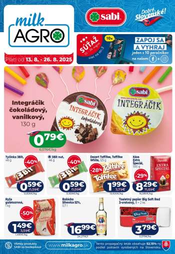 Leták Milk AGRO - 13.8.2025 - 26.8.2025.