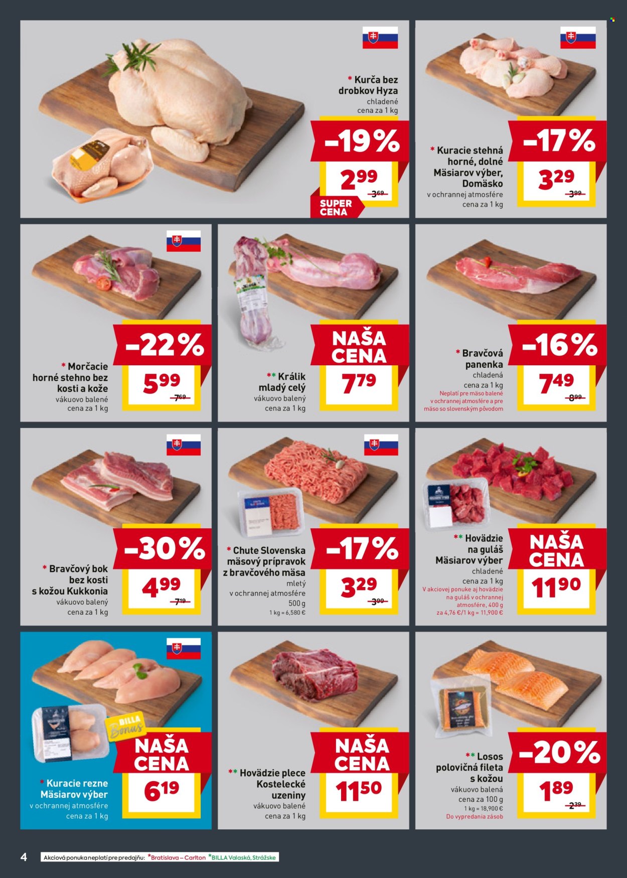 Leták Billa - 13.8.2025 - 19.8.2025. Strana 4