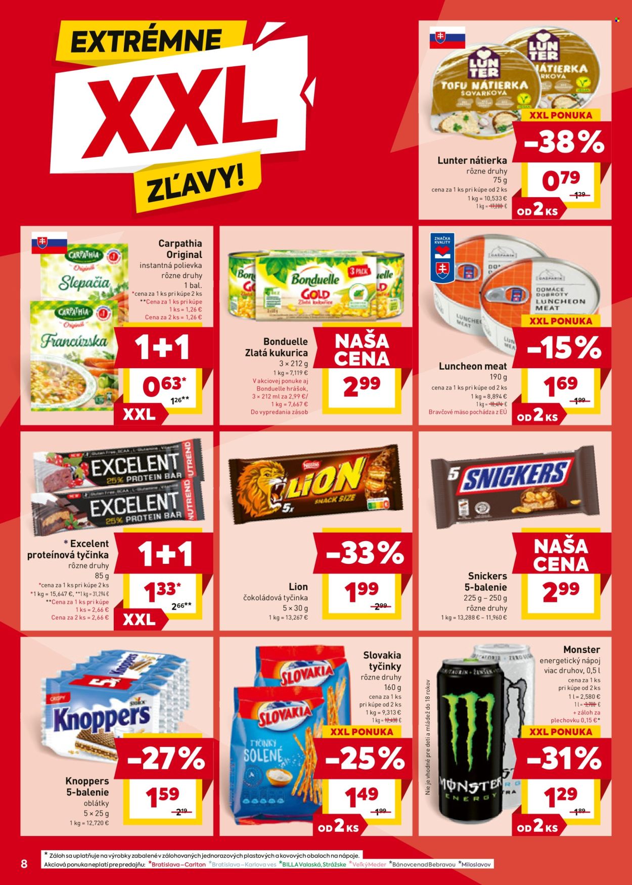 Leták Billa - 13.8.2025 - 19.8.2025. Strana 8