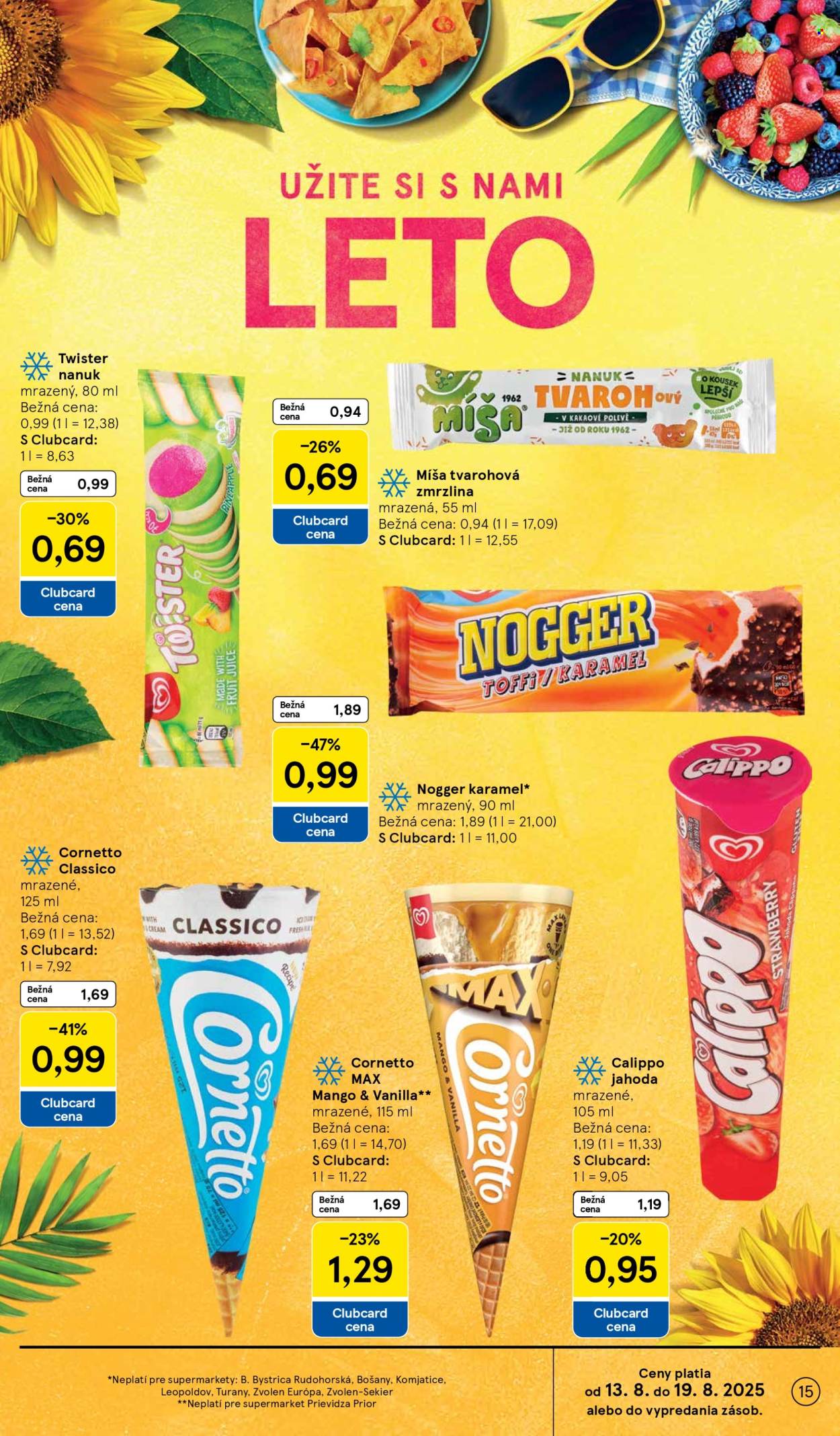 Leták TESCO supermarket - 13.8.2025 - 19.8.2025. Strana 15