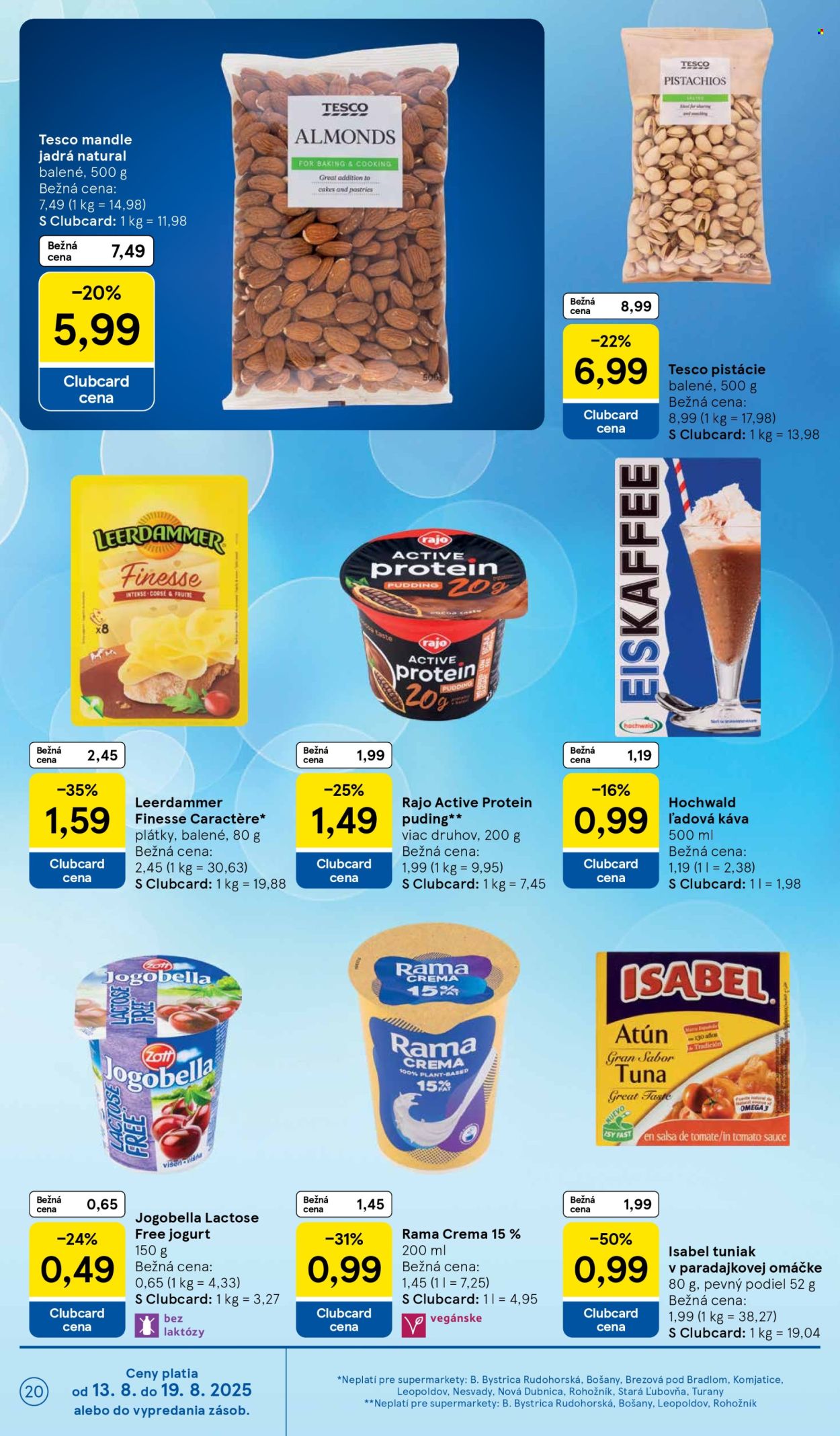 Leták TESCO supermarket - 13.8.2025 - 19.8.2025. Strana 20