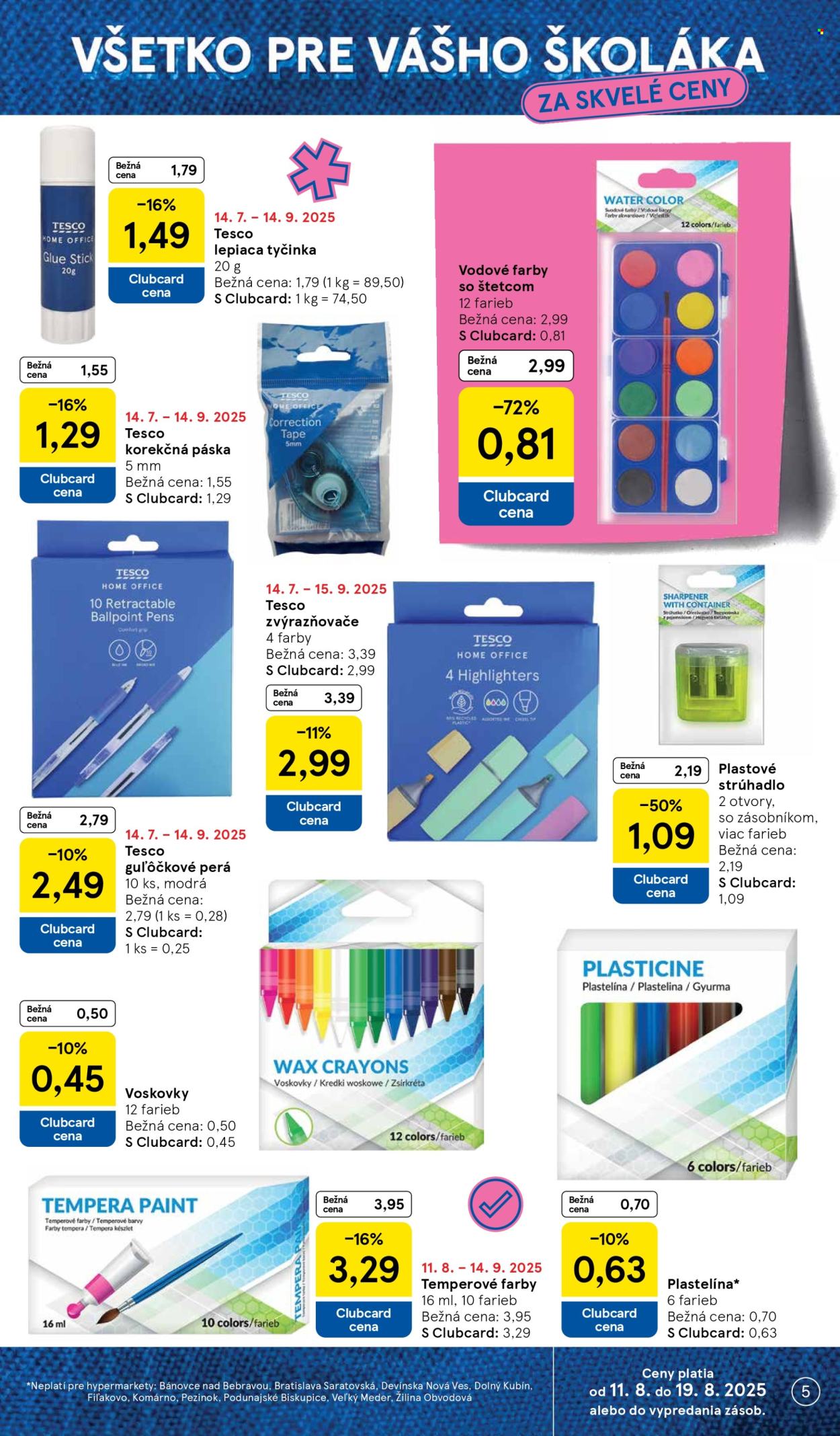 Leták TESCO - 11.8.2025 - 14.9.2025. Strana 5