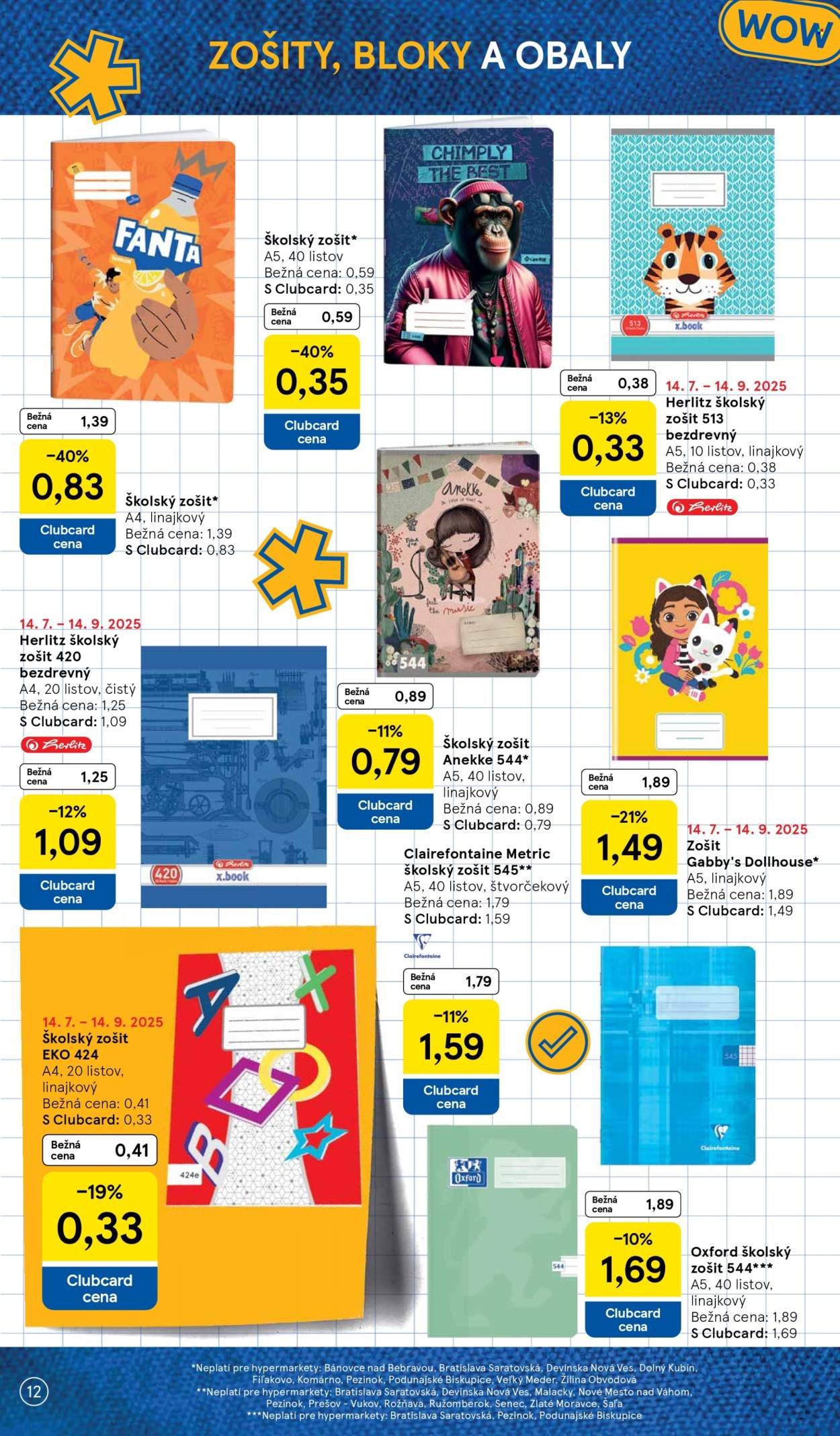 Leták TESCO - 11.8.2025 - 14.9.2025. Strana 12