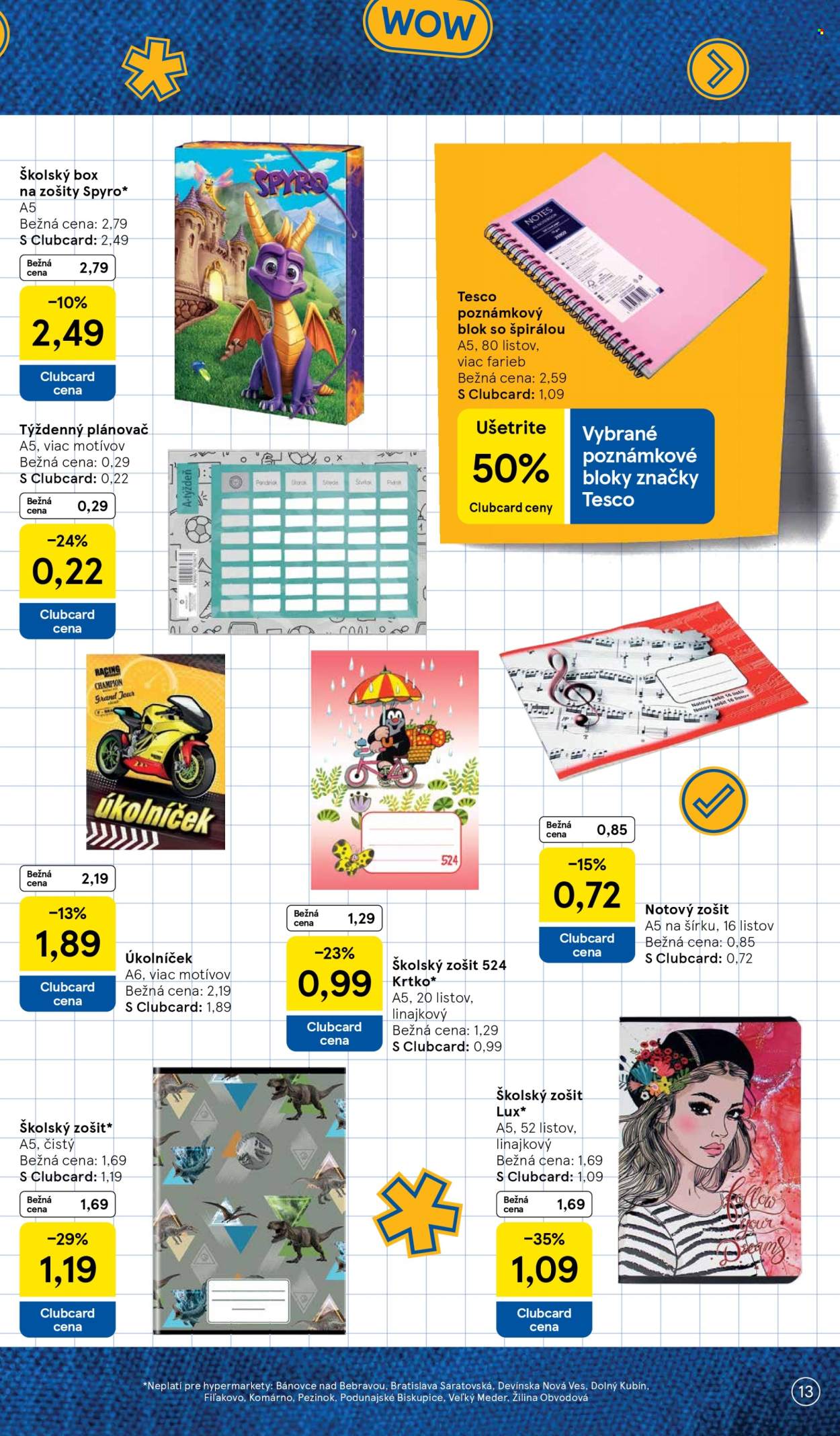 Leták TESCO - 11.8.2025 - 14.9.2025. Strana 13