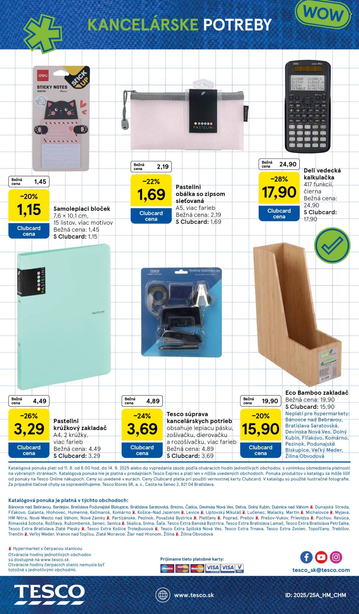 Leták TESCO - 11.8.2025 - 14.9.2025. Strana 22