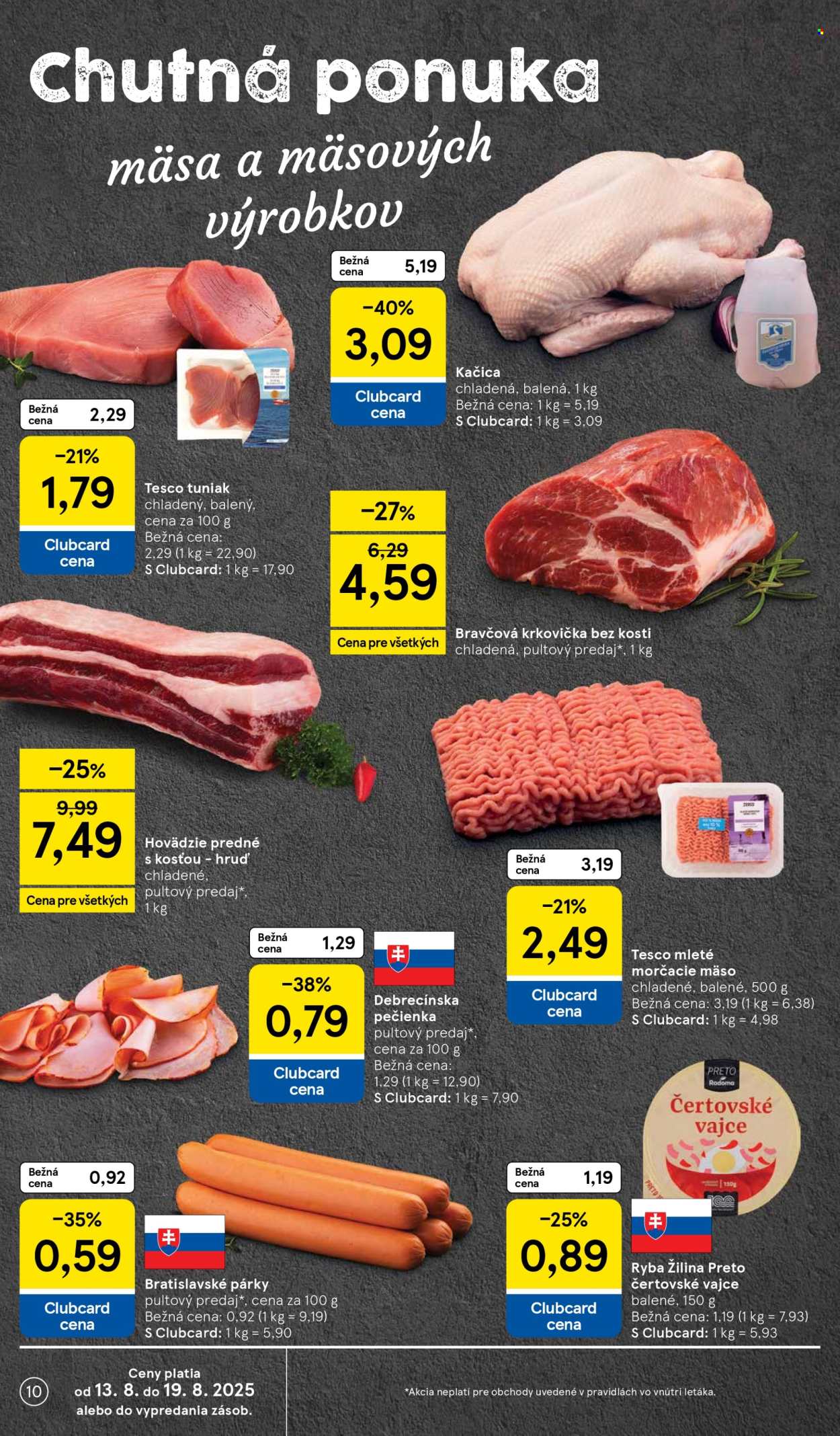 Leták TESCO - 13.8.2025 - 19.8.2025. Strana 10