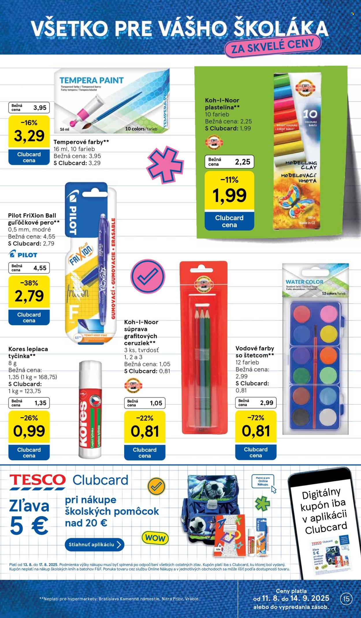 Leták TESCO - 13.8.2025 - 19.8.2025. Strana 15