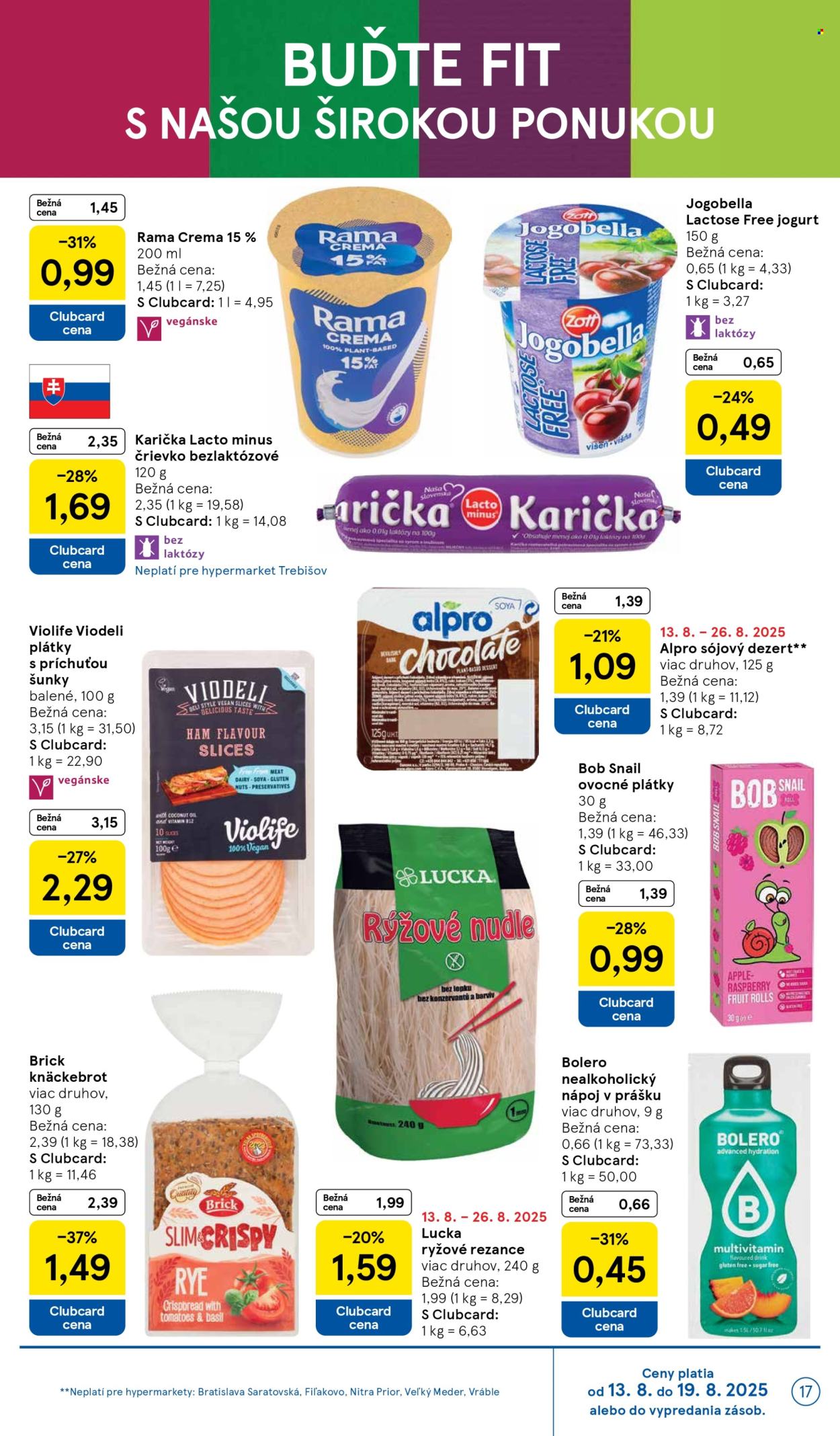 Leták TESCO - 13.8.2025 - 19.8.2025. Strana 17