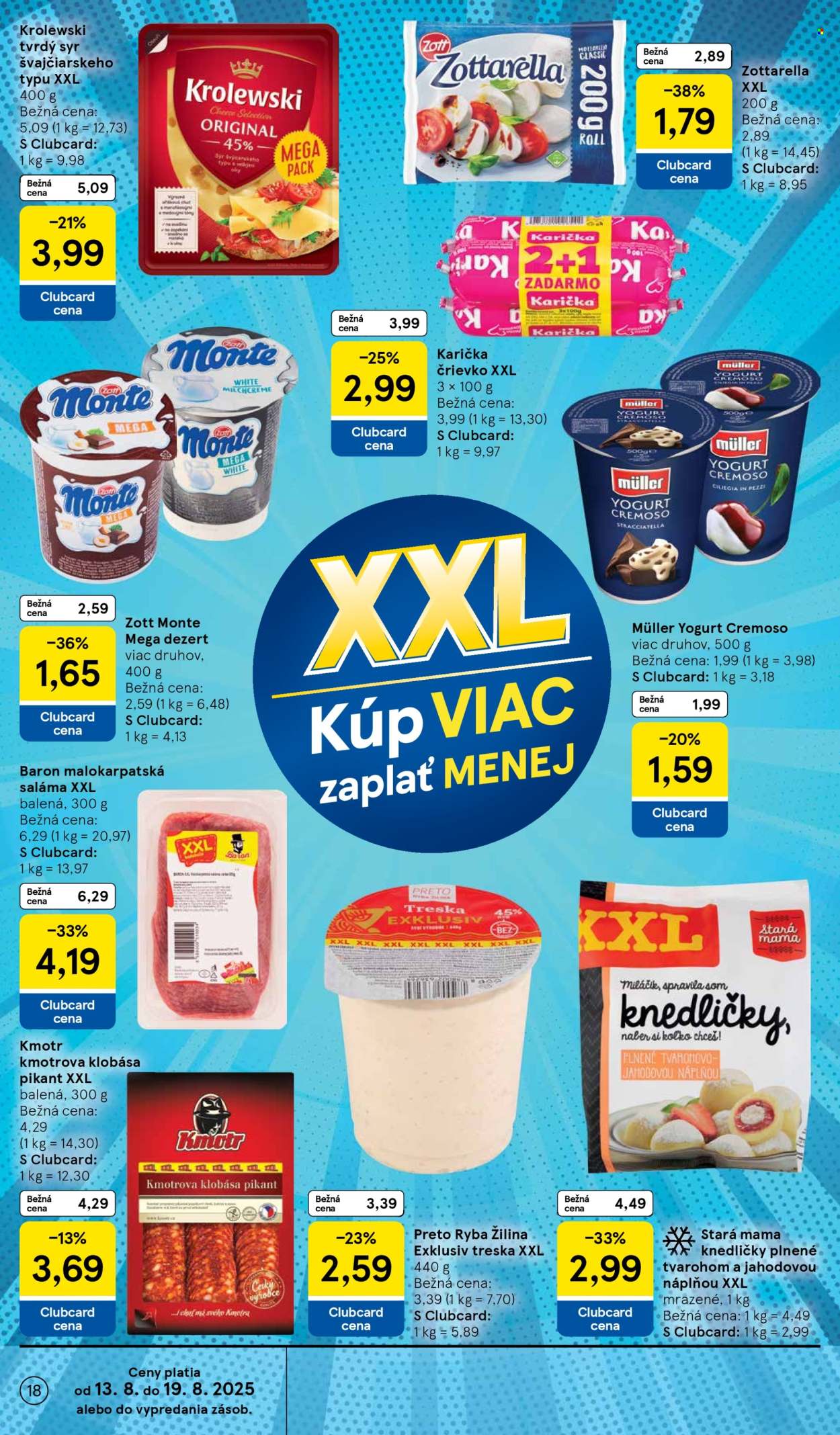 Leták TESCO - 13.8.2025 - 19.8.2025. Strana 18